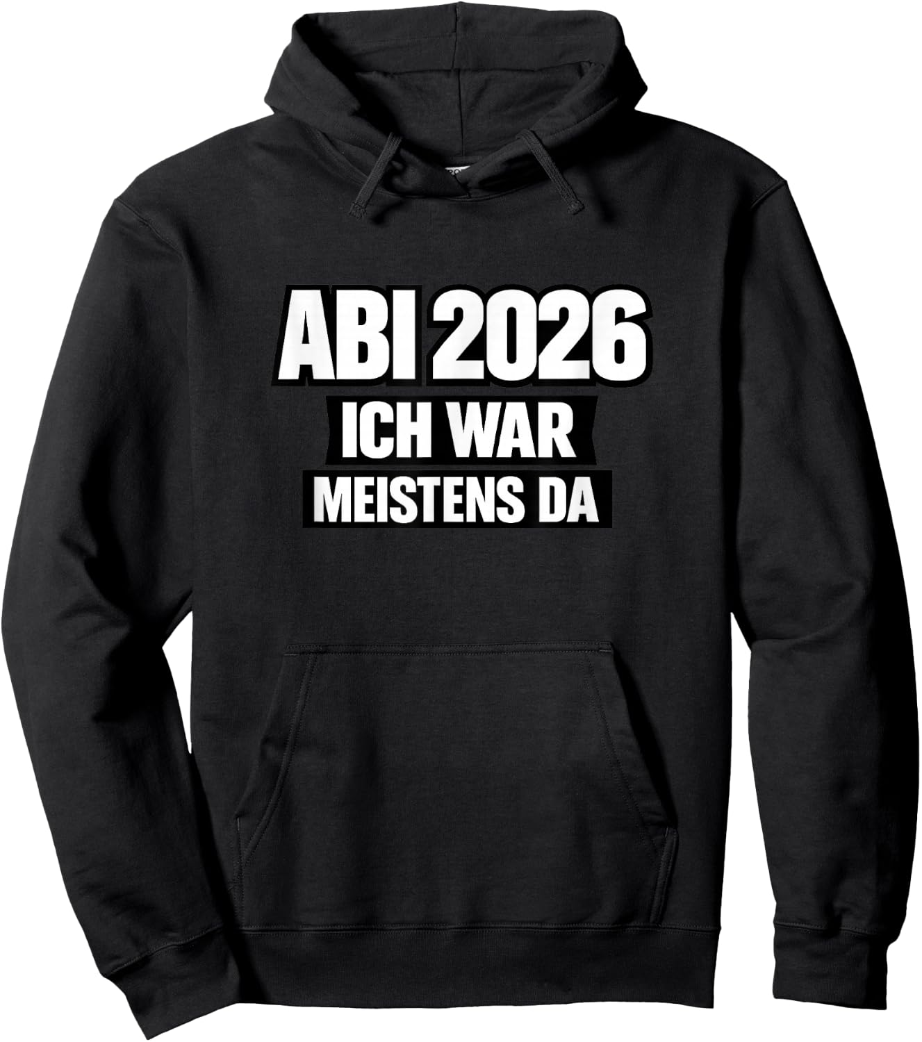 Abi 2026 Lustig Abitur Spruch Schule Geschenk Schüler Hoodie - Hoodie | Black