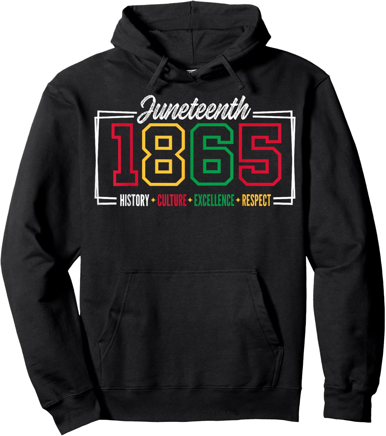 Juneteenth 1865 Shirts Men June 19th Freedom Day Hoodie - Hoodie | Black