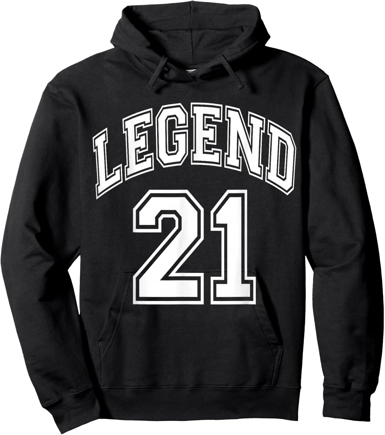 Legend 21 Number Varsity Team - 21st Birthday & 21 Years Old Hoodie - Hoodie | Black