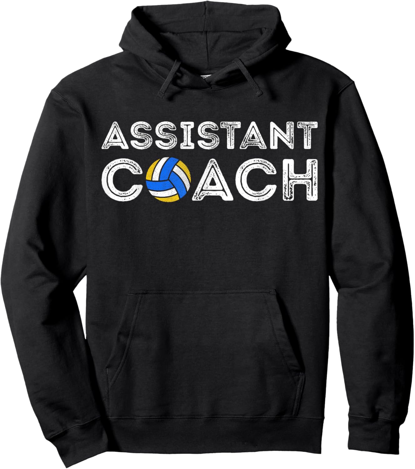 Volleyball Assistant Coach Appreciation Funny Coaching Hoodie - Hoodie | Black