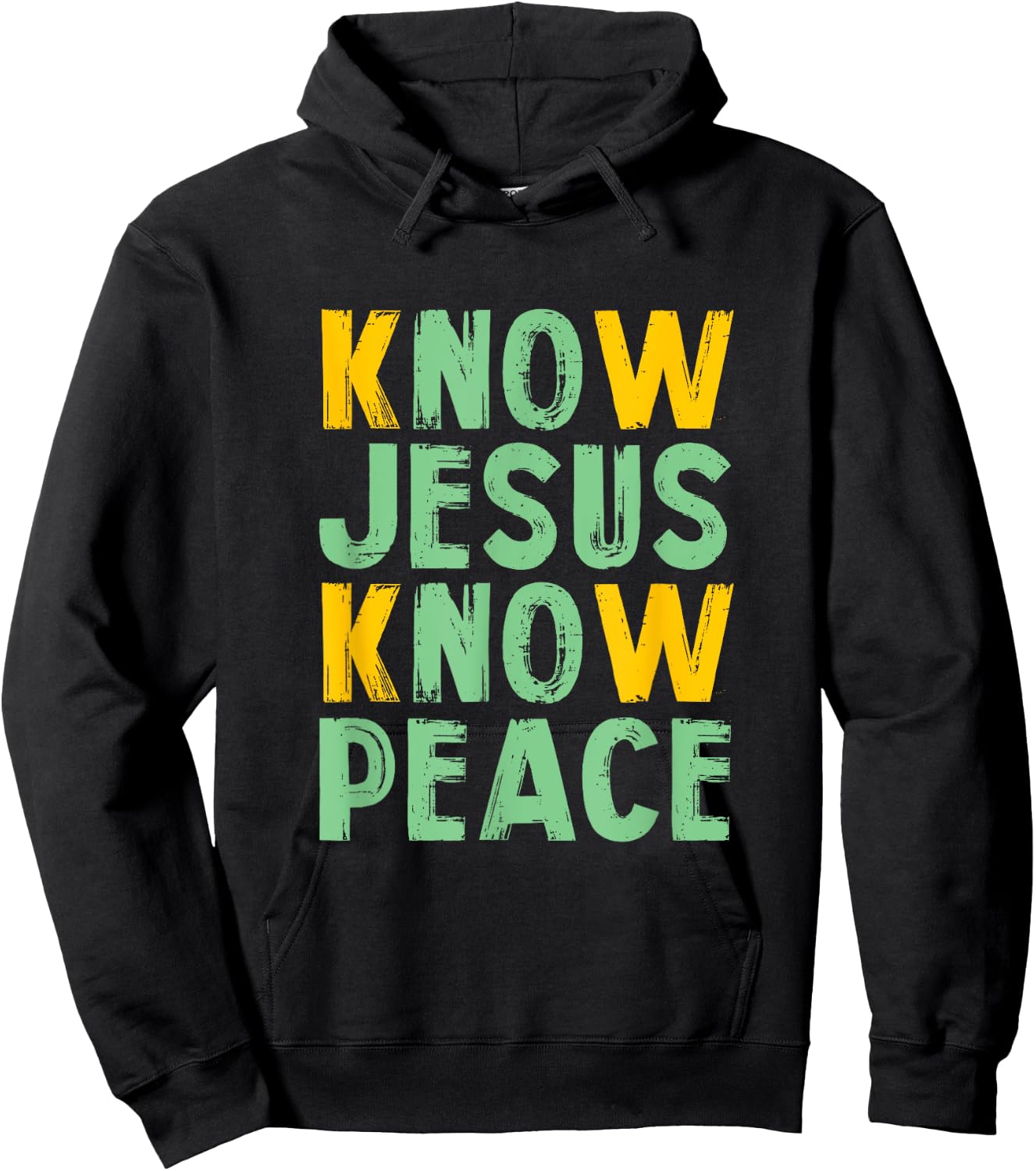 Know Jesus know peace - knowing god design Hoodie - Hoodie | Black