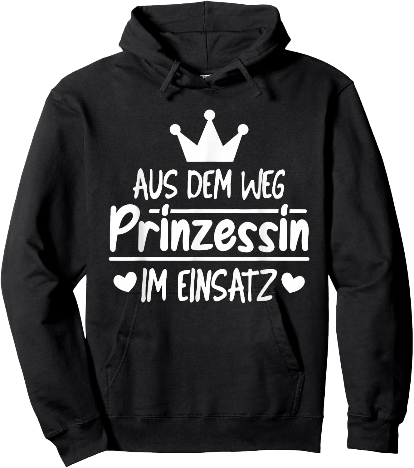 Funny Highheit Königlich Königdaughter - Adel Princess , black Hoodie - Hoodie | Black