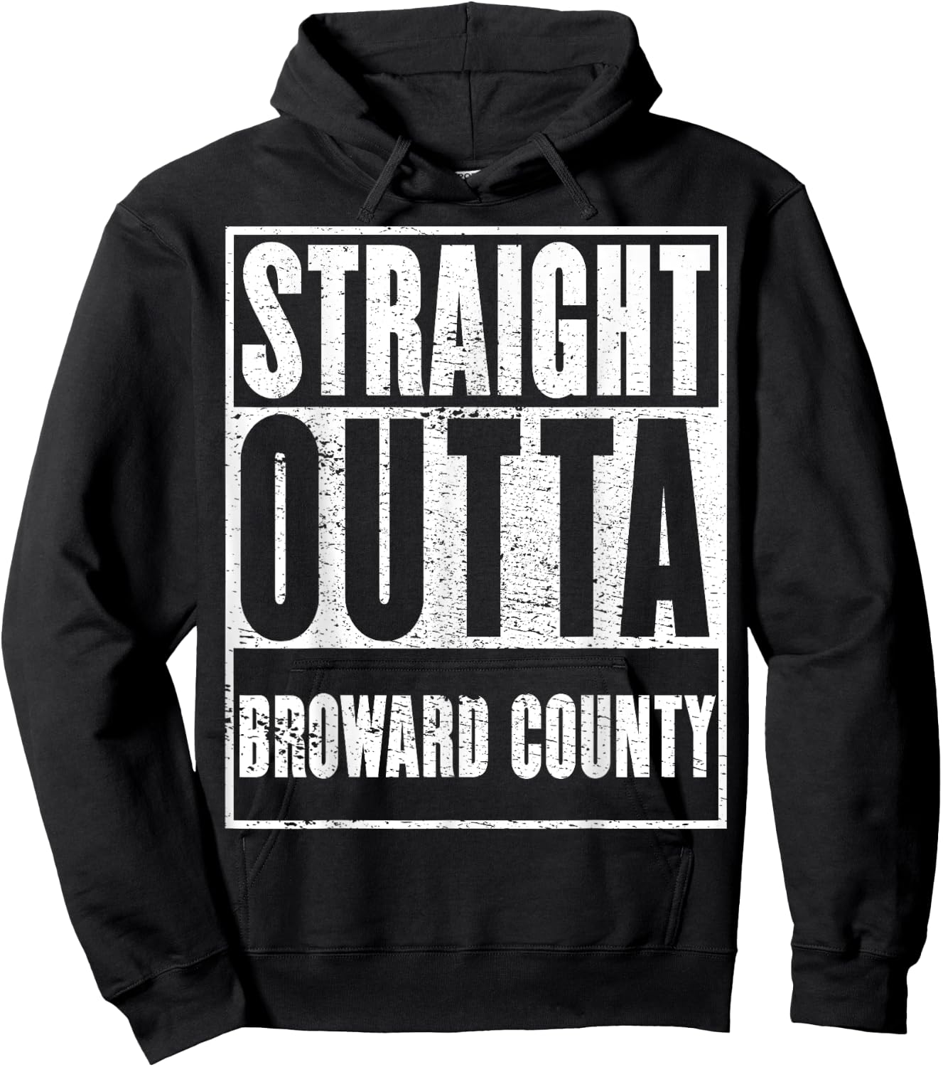 Broward County, Straight Outta Broward County Hoodie - Hoodie | Black