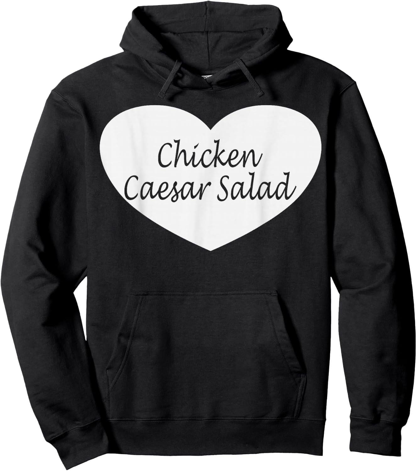 Chicken Caesar Salad Apparel | Funny Chicken Lovers Design Hoodie - Hoodie | Black