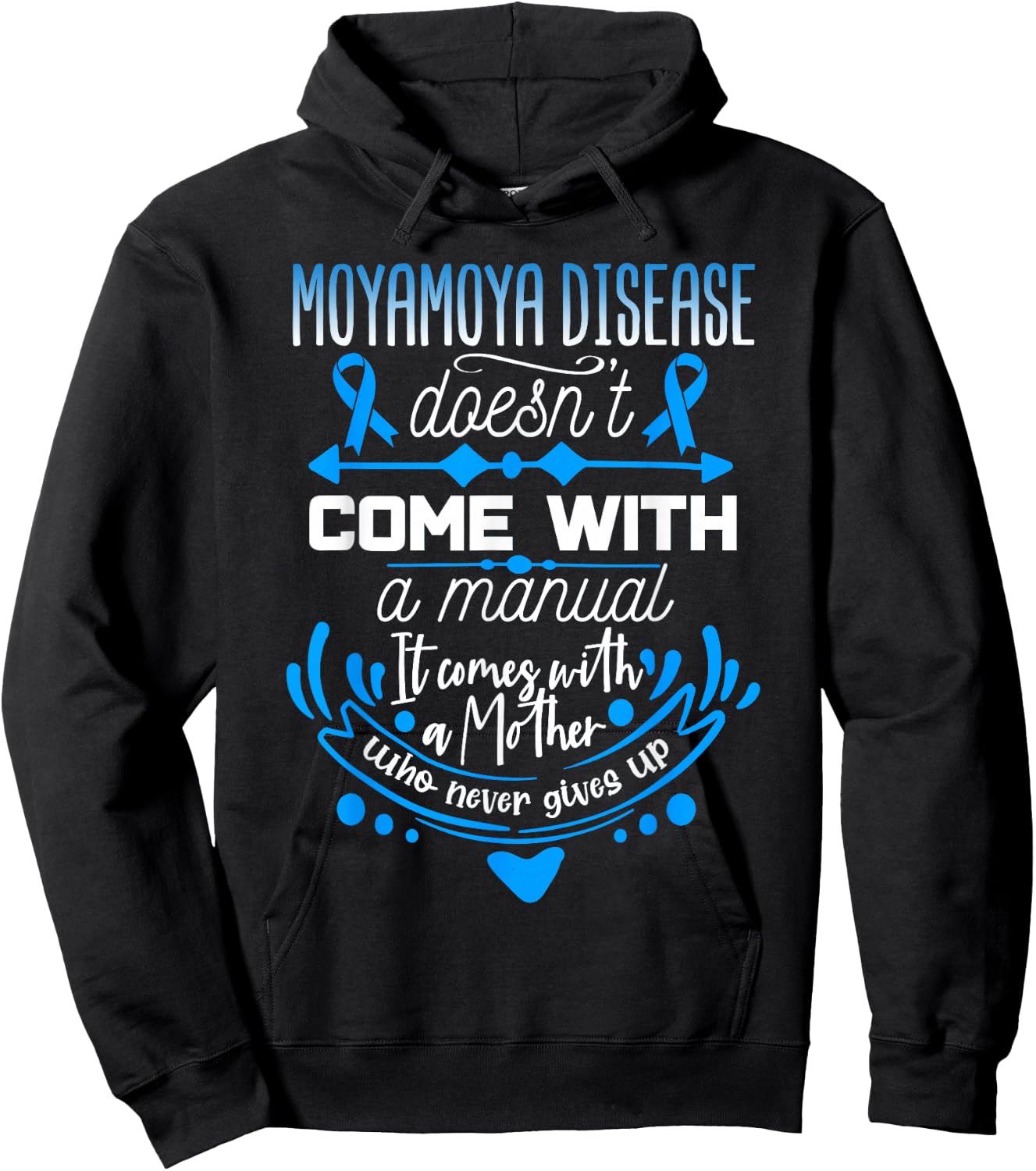 Moyamoya Disease Awareness Hoodie - Hoodie | Black