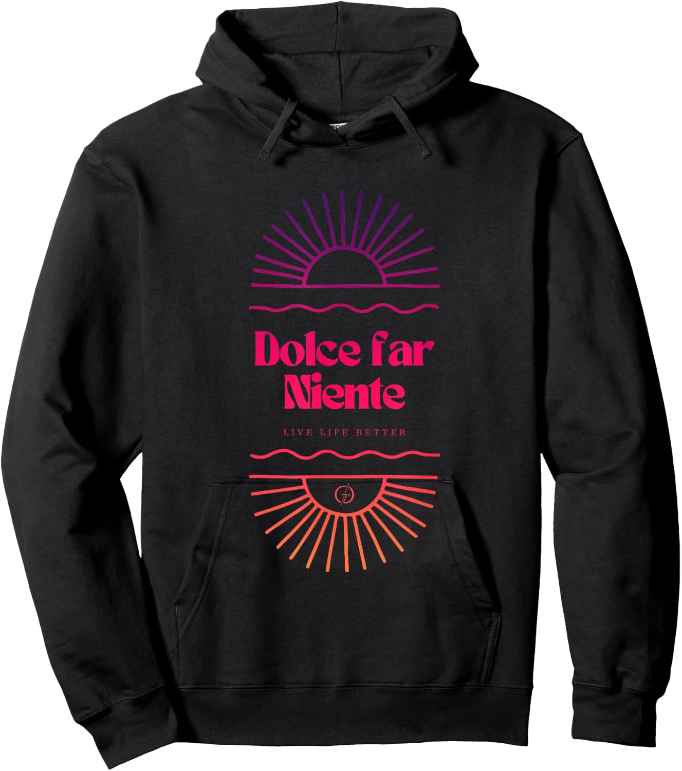 Dolce Far Niente #35 - Friedlicher Urlaub Hoodie - Hoodie | Black