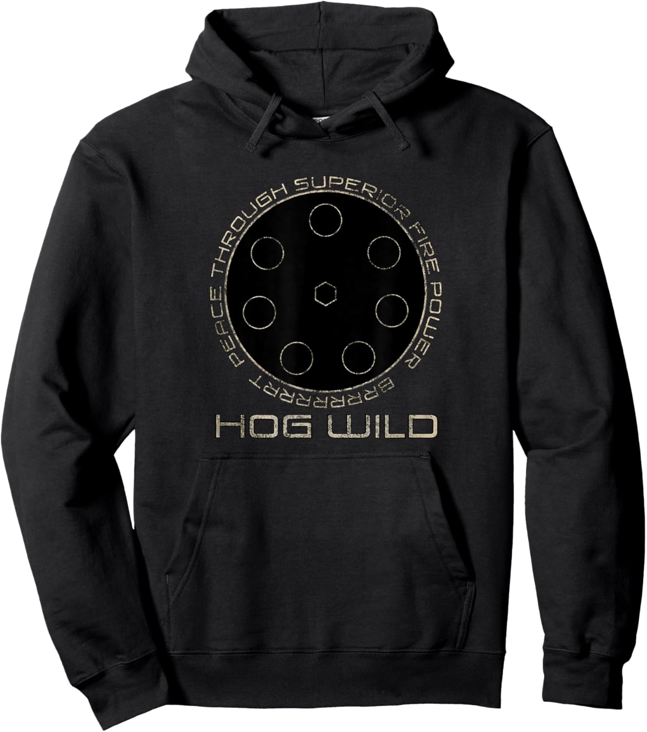 Peace Through Superior Firepower A-10 Warthog T Shirt Hoodie - Hoodie | Black