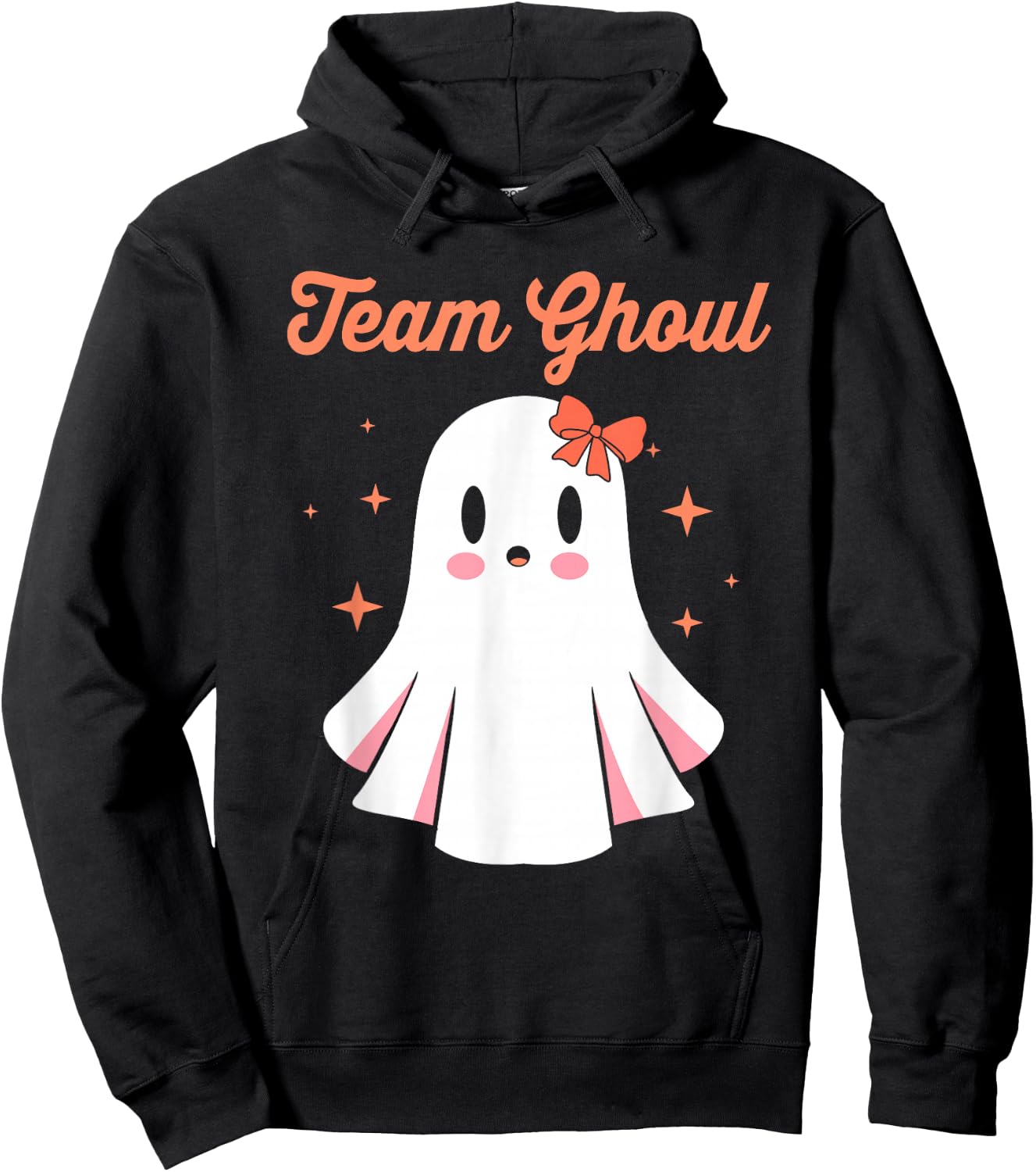 Baby Shower Team Girl Halloween Gender Reveal Team Ghoul Hoodie - Hoodie | Black
