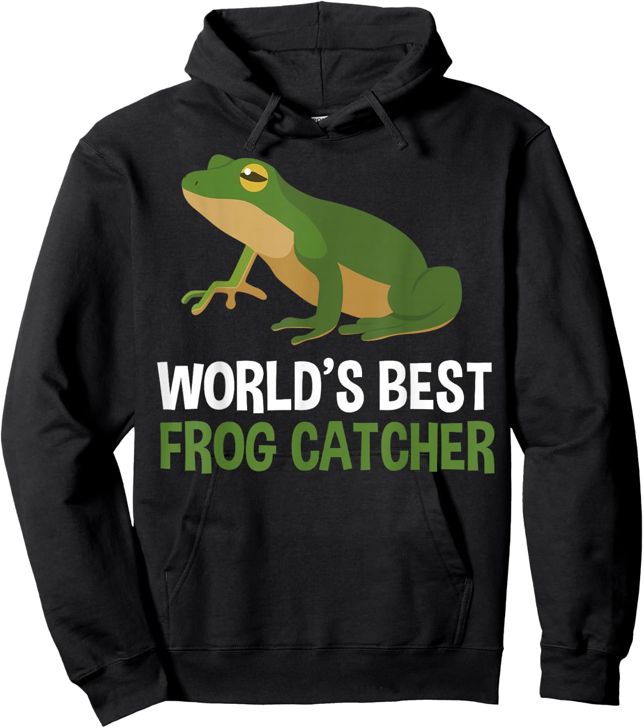 World's Best Frog Catcher Children Boys Girls Frog Hoodie - Hoodie | Black