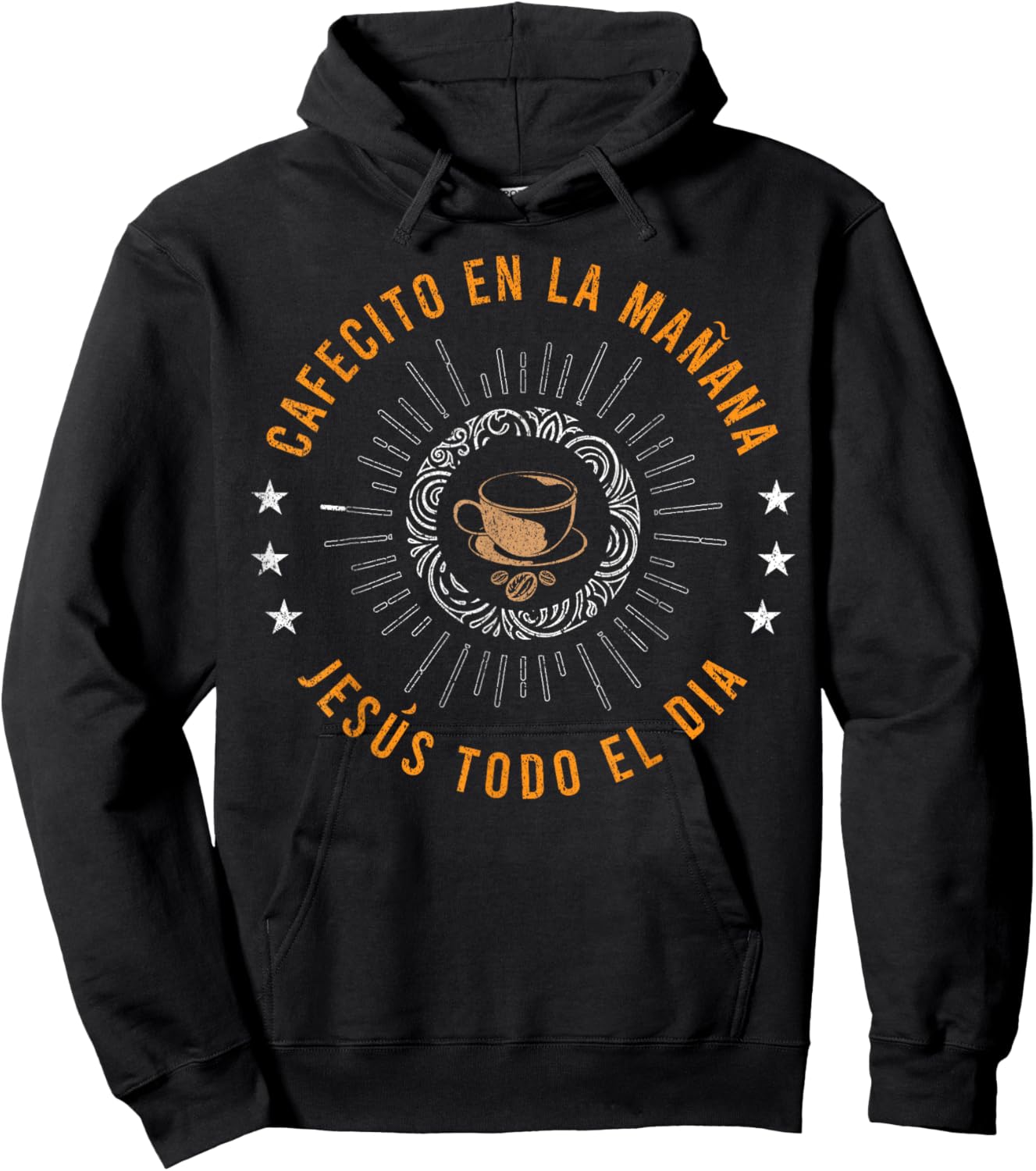 Cafecito En La MaÑana Jesus Todo El Día Prayer Bible Faith Hoodie - Hoodie | Black