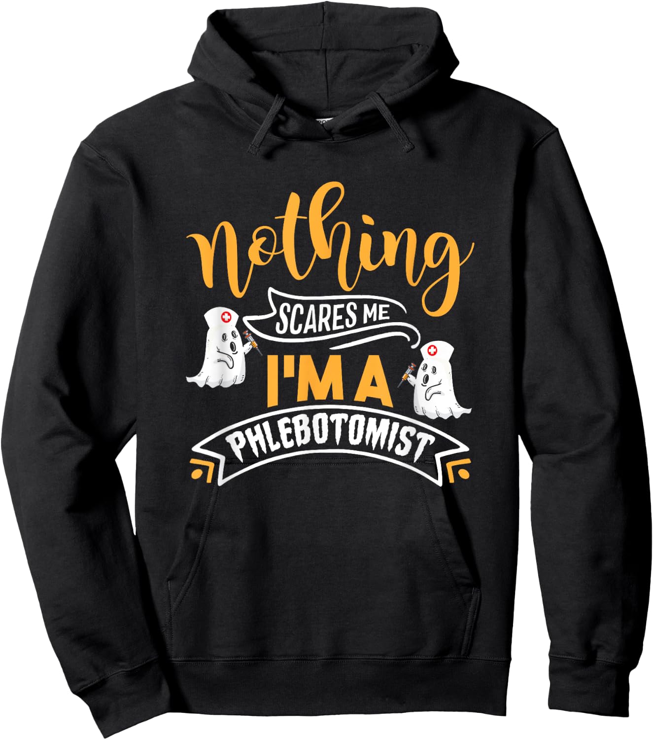 Halloween Phlebotomy Nurse Vampire Halloween Phlebotomist Hoodie - Hoodie | Black