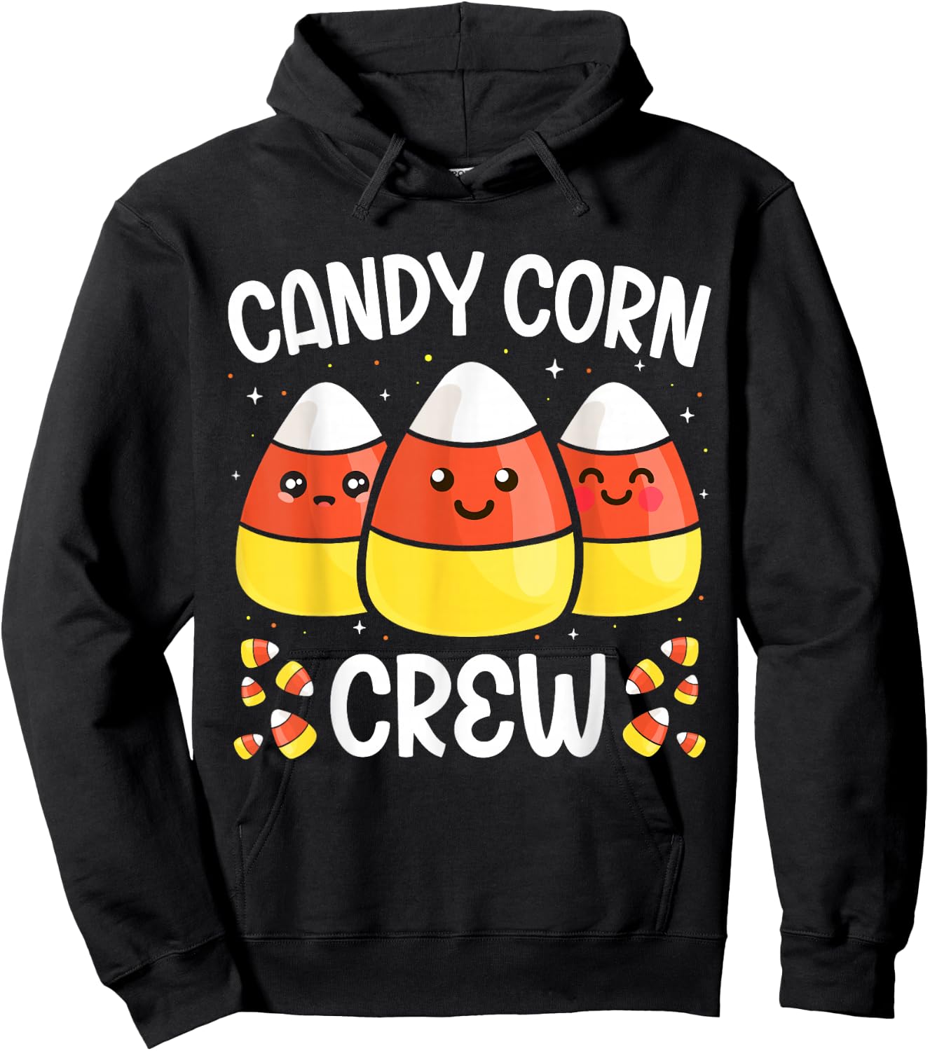 Candy Corn Crew Halloween Costume Men Women Friends Hoodie - Hoodie | Black