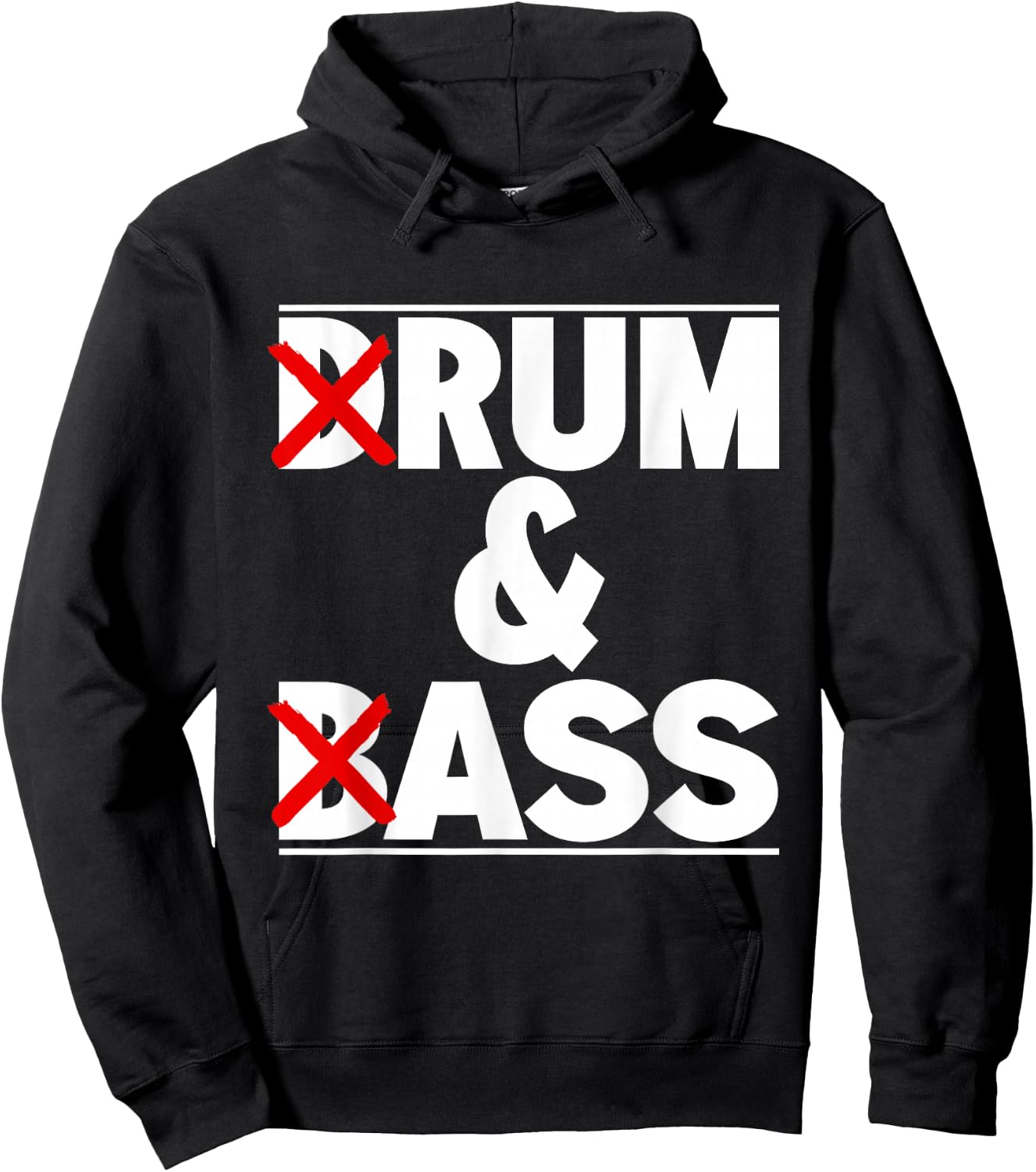 Funny for drum music lovers and bass/rum and ass , Black, S Hoodie - Hoodie | Black