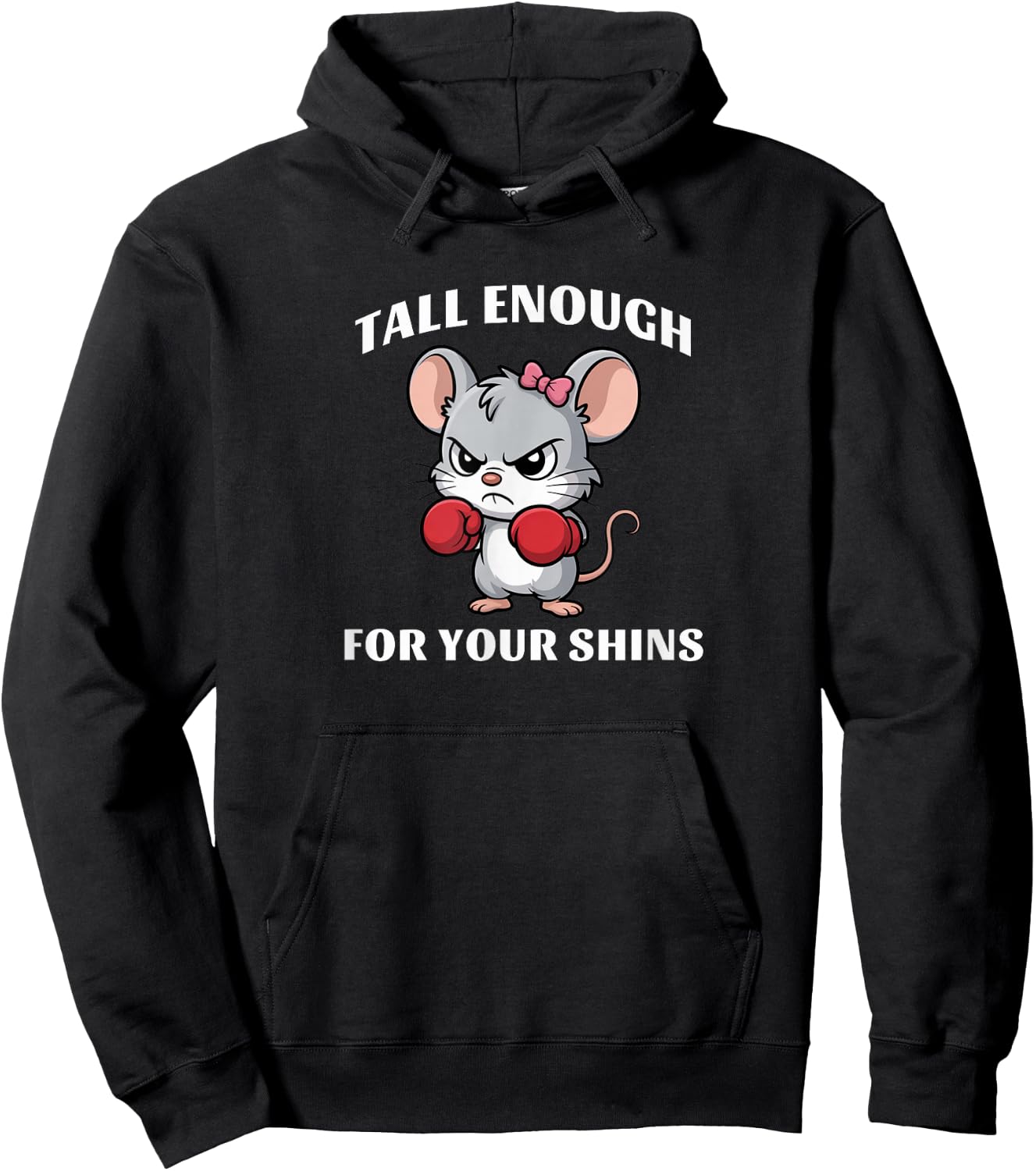 Tall Enough for Your Shins Short People Hoodie - Hoodie | Black