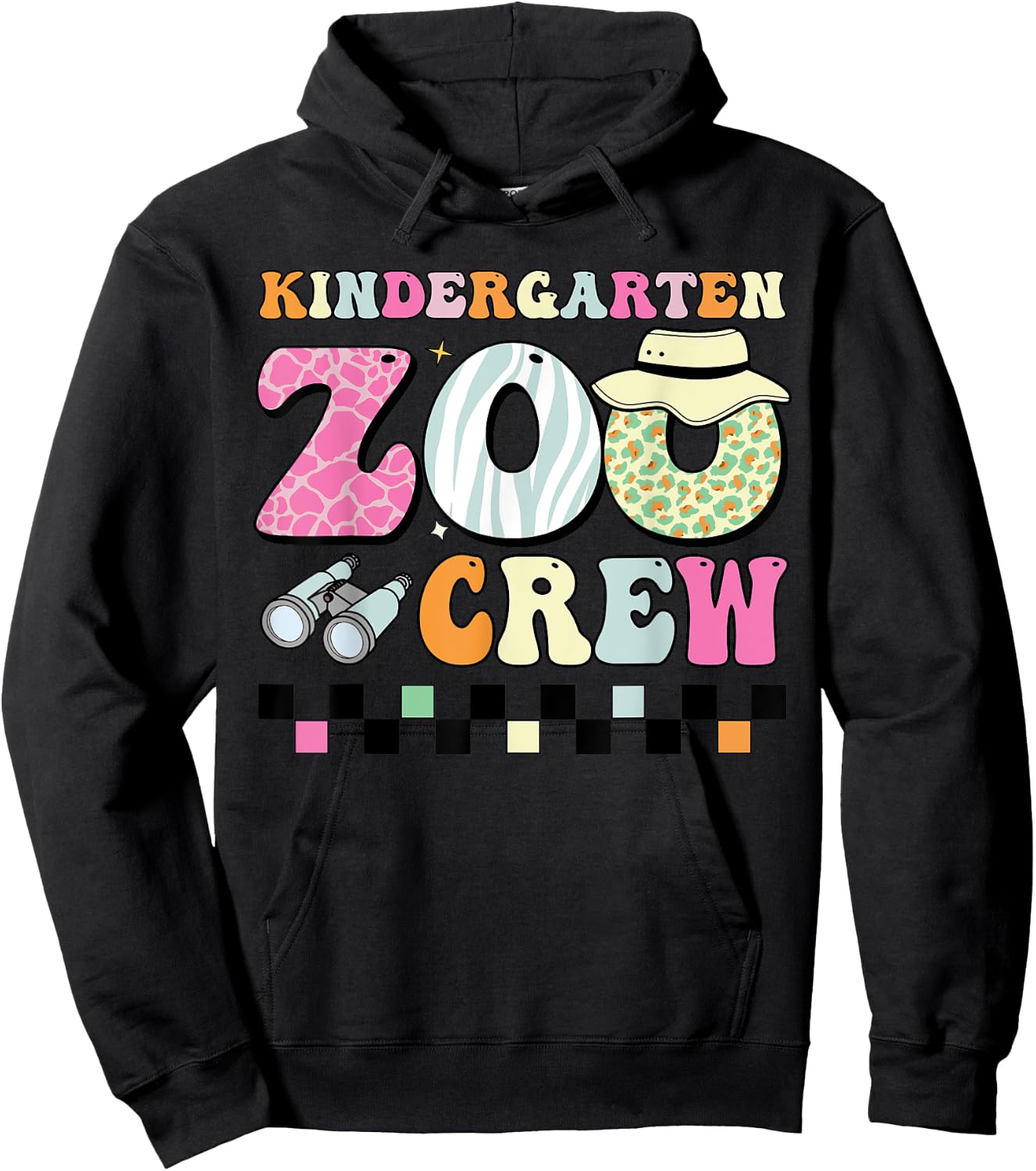 Field Zoo Trip Shirt For Teacher, Kindergraten Grade Crew Hoodie - Hoodie | Black