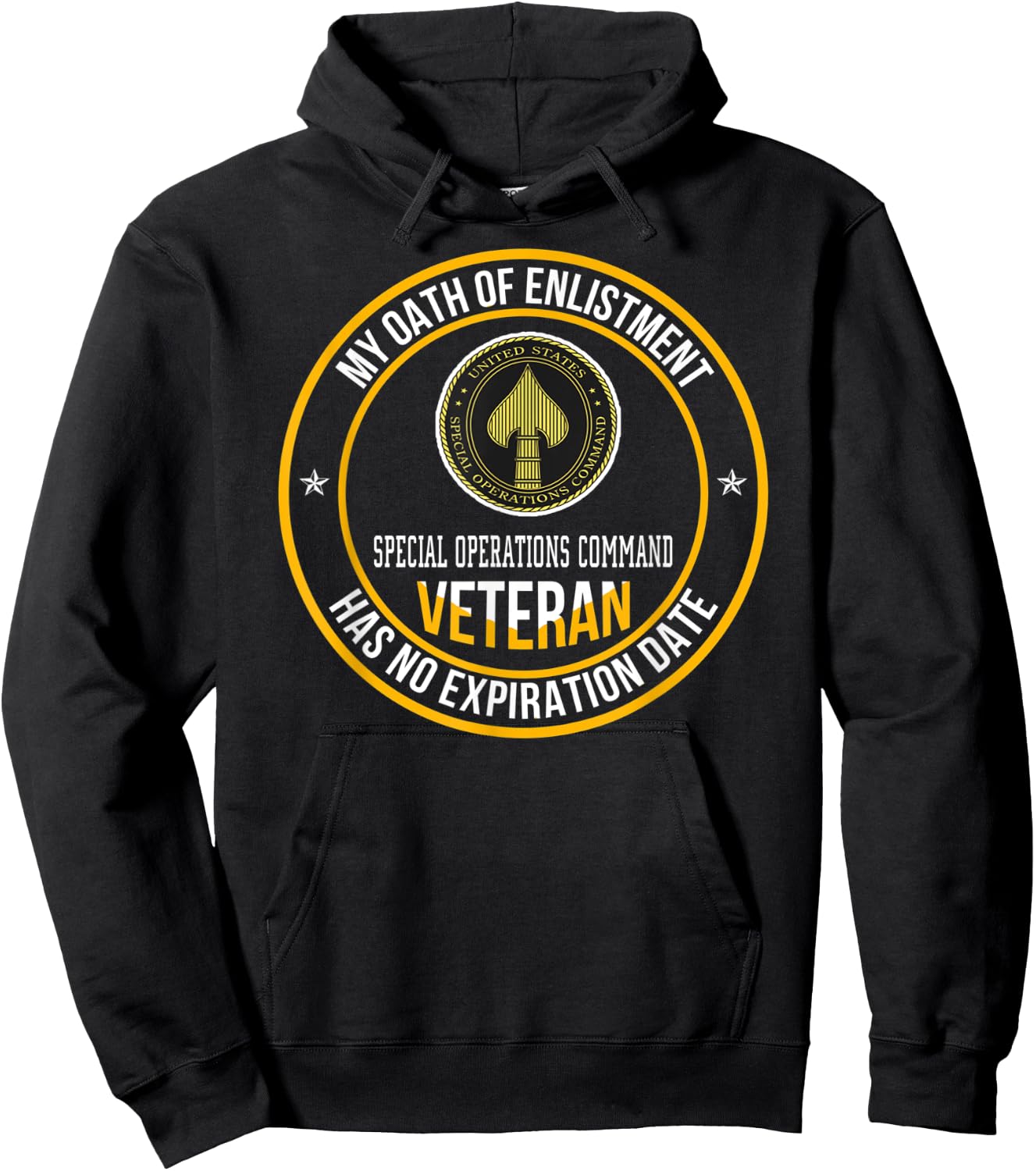 Special Operations Command Veteran My Oath Of Enlistment Hoodie - Hoodie | Black