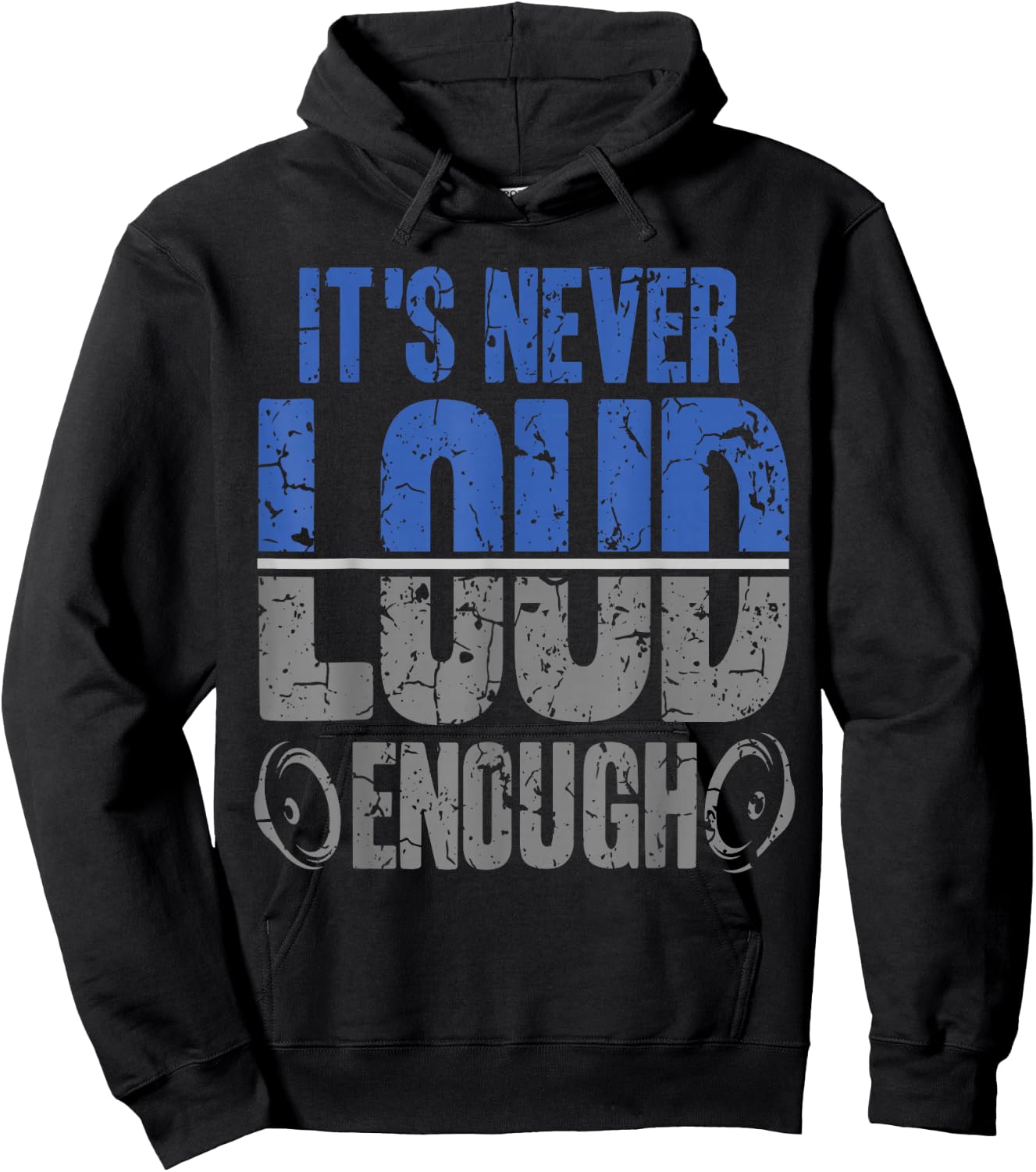 It's Never Loud Enoug Car Stereo Music Tuning Hoodie - Hoodie | Black