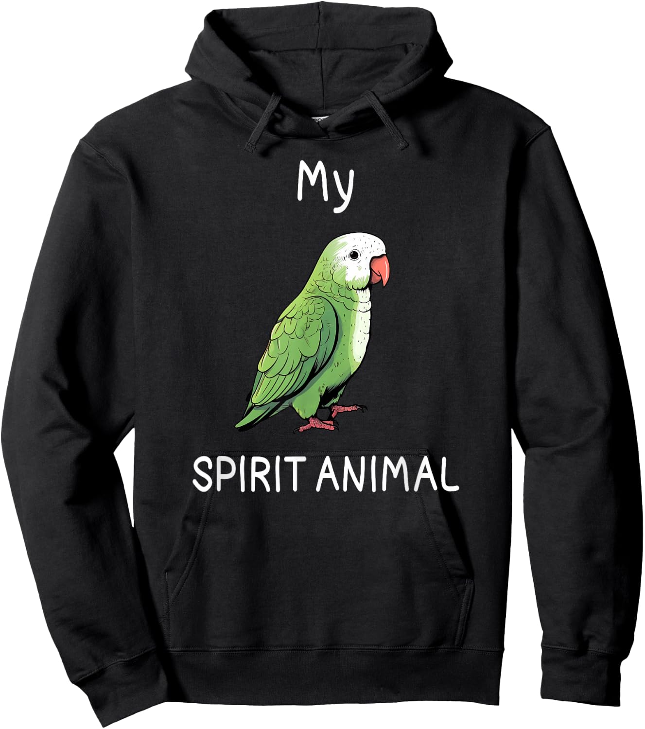 Quaker Shirt Funny Spirit Animal Quaker Parrot Lover Hoodie - Hoodie | Black