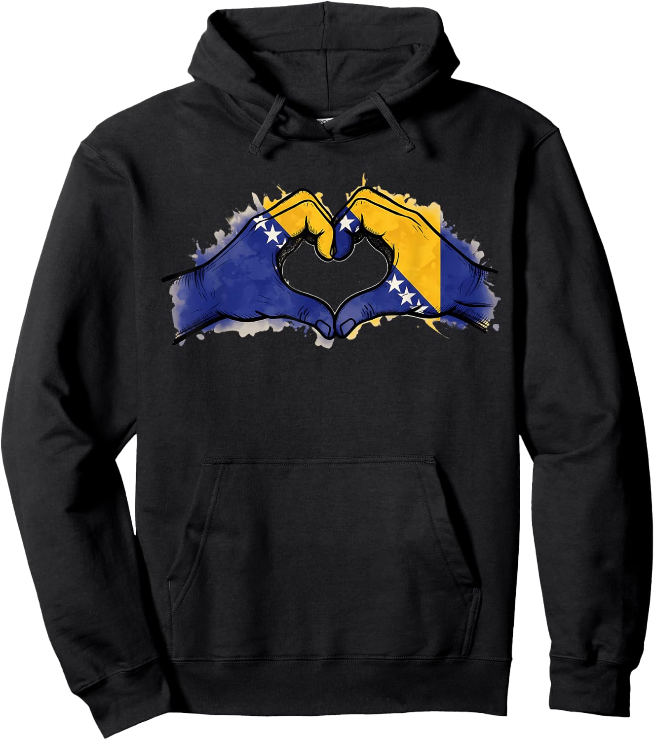 Bosnia Flag Bosnia and Herzegovina Roots Hoodie - Hoodie | Black