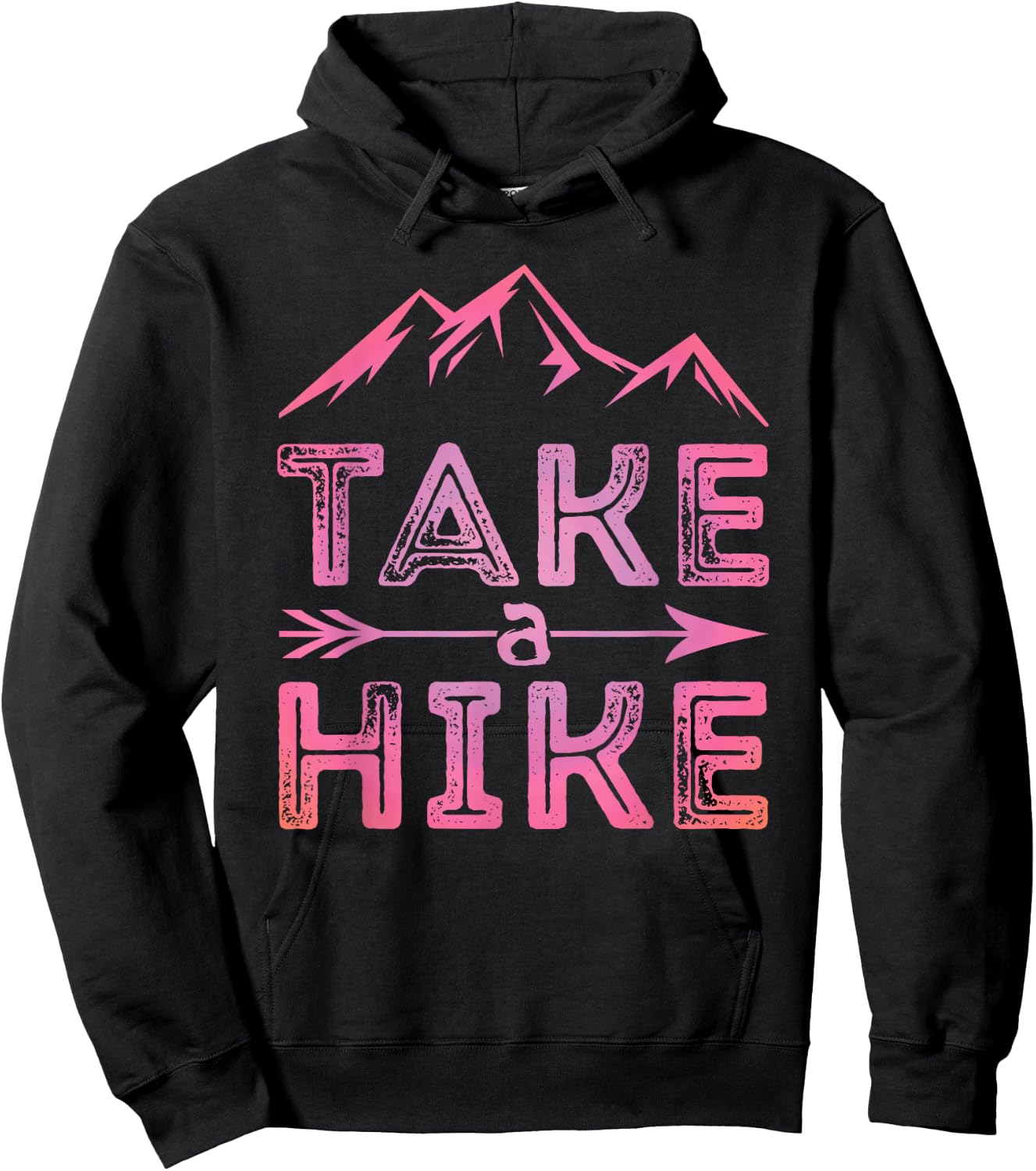 Go And Hike Vintage Hiking Outdoors Campers Nature Hiker Hoodie - Hoodie | Black