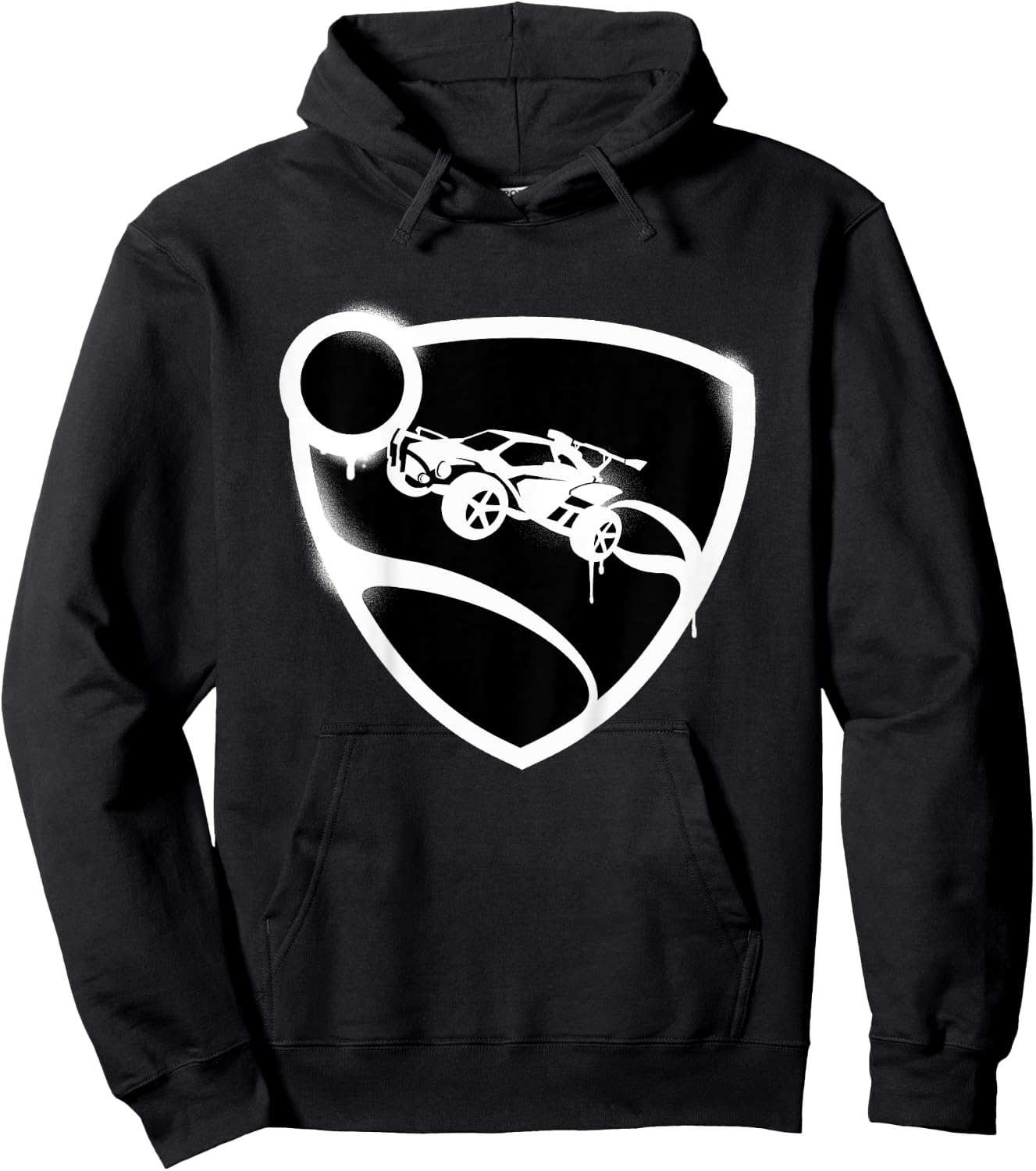 Kids Rocket League Logo Spray Painted Children's , Blue, 2 Hoodie - Hoodie | Black