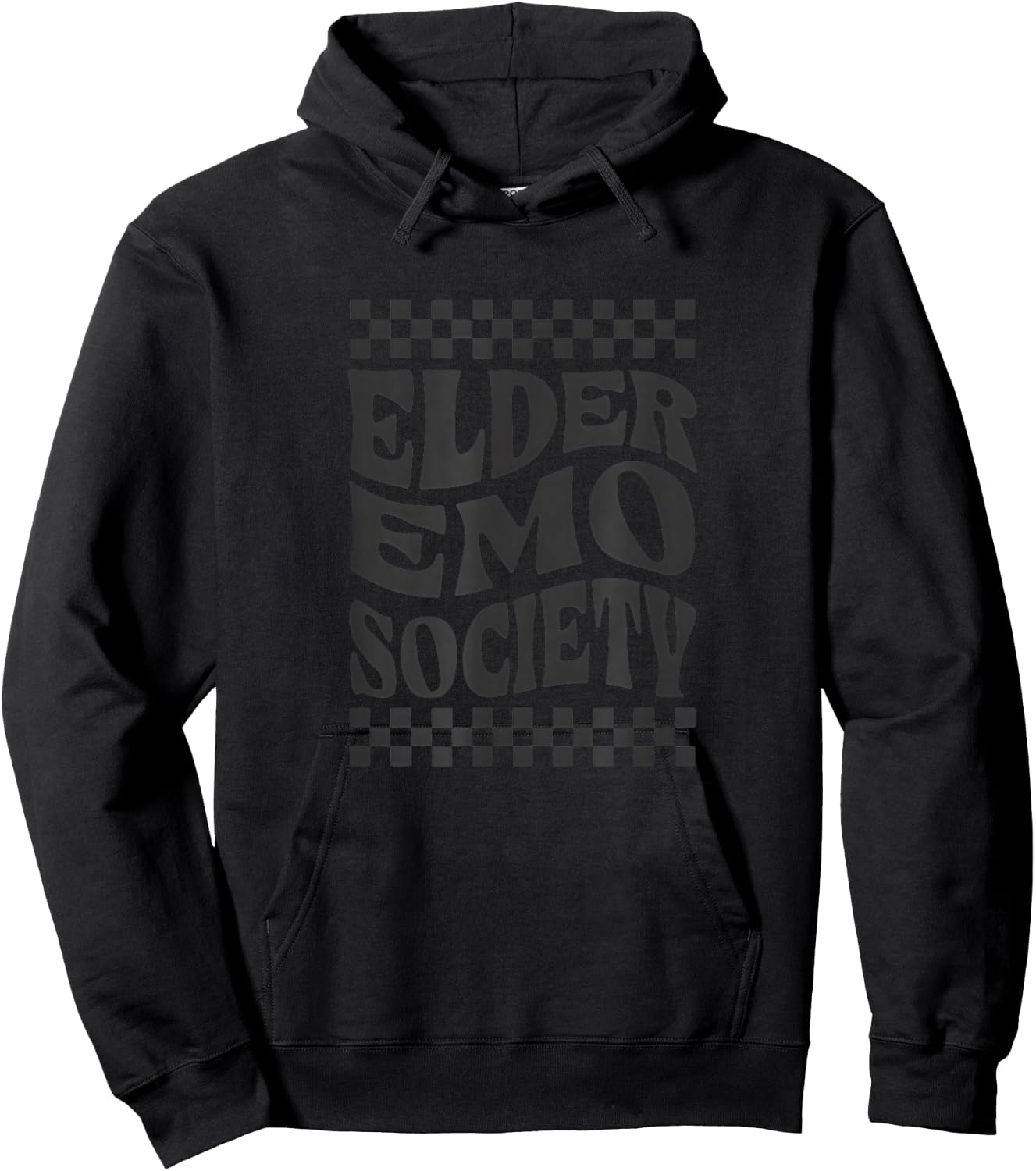 Elder Emo Society | 2000s Emo Lover | Emo Concert Hoodie - Hoodie | Black