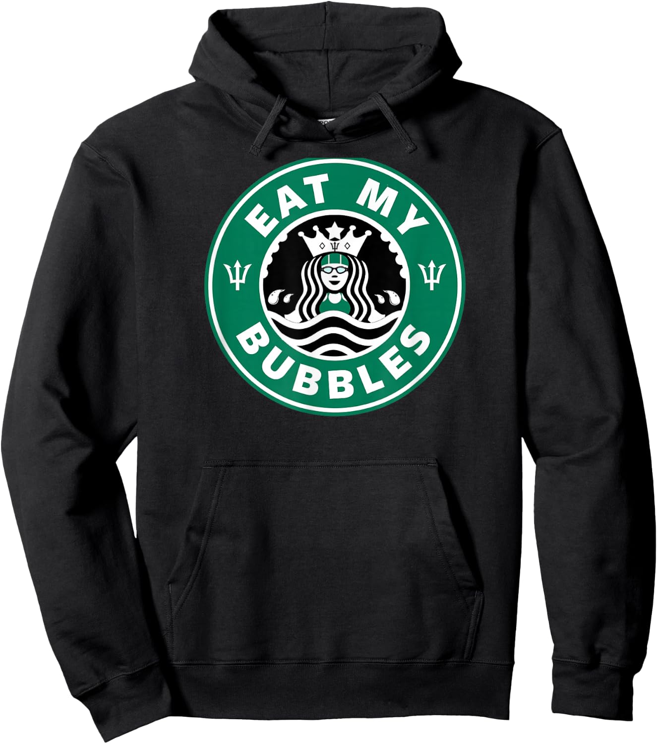 Swim Team Teen Girl or Eat My Bubbles Swimmer Hoodie - Hoodie | Black