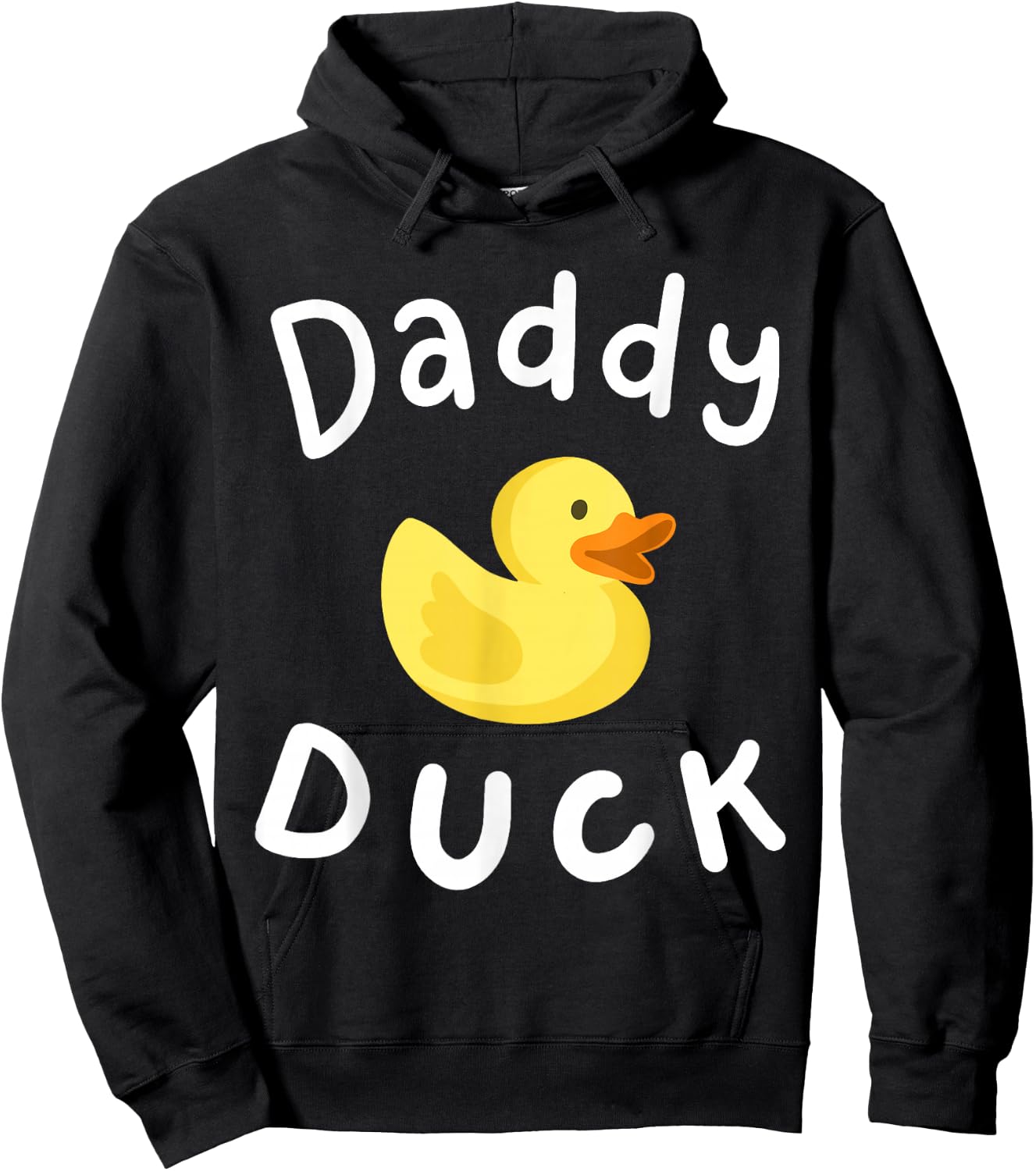 Daddy Duck Birthday Rubber Duck Lover Family Matching Men Hoodie - Hoodie | Black