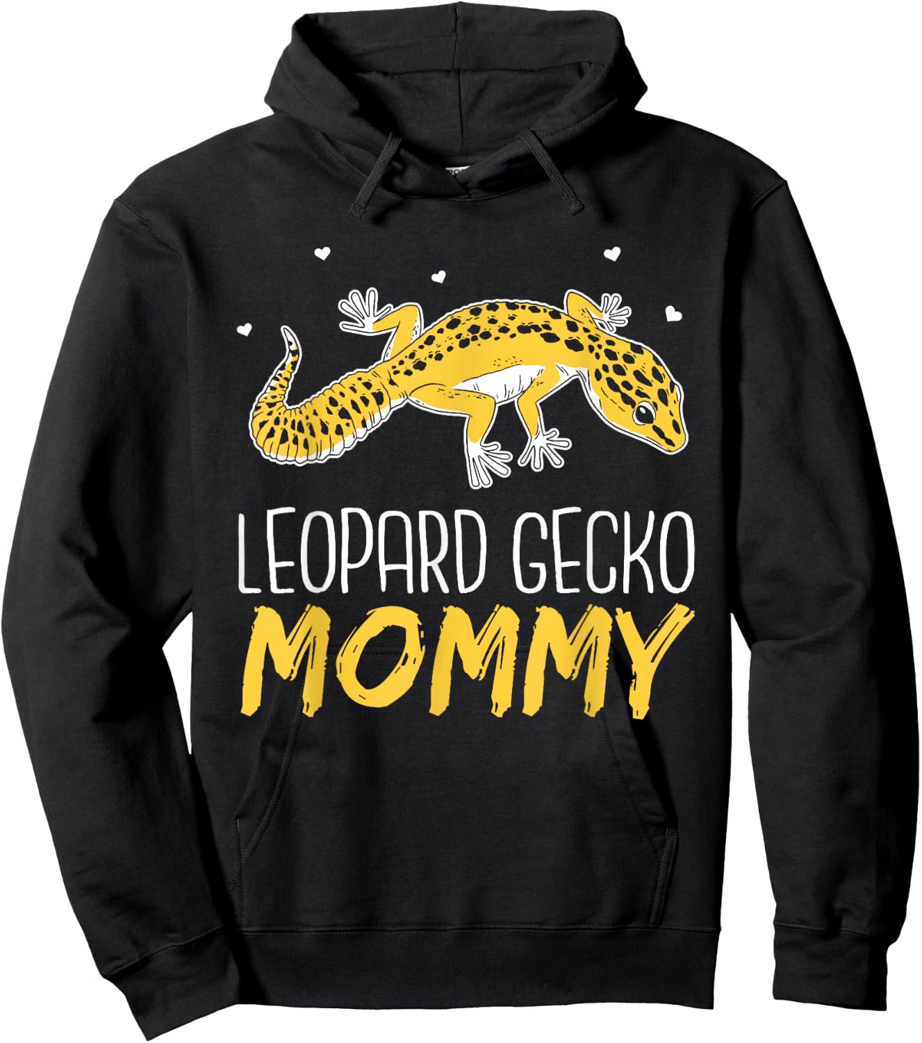 Leopard Gecko Mommy Lizards Lizard Reptile Leopard Gecko Mom Hoodie - Hoodie | Black