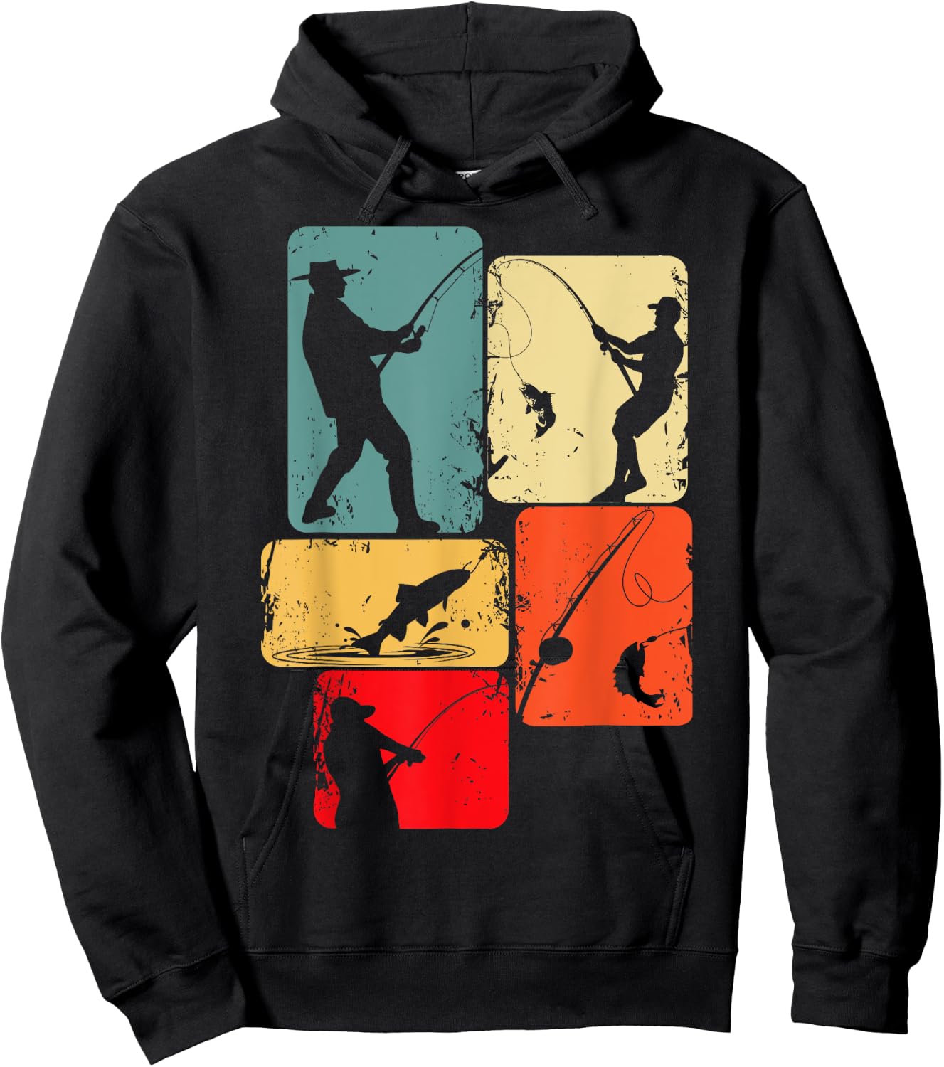 Angeln Angler Fischen Fischer Angel Hoodie - Hoodie | Black