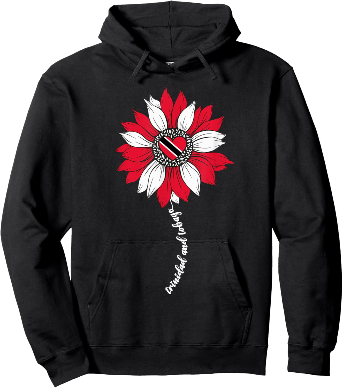 Trini Trinidad and Tobago Flag Trinidadian Girl Hoodie - Hoodie | Black