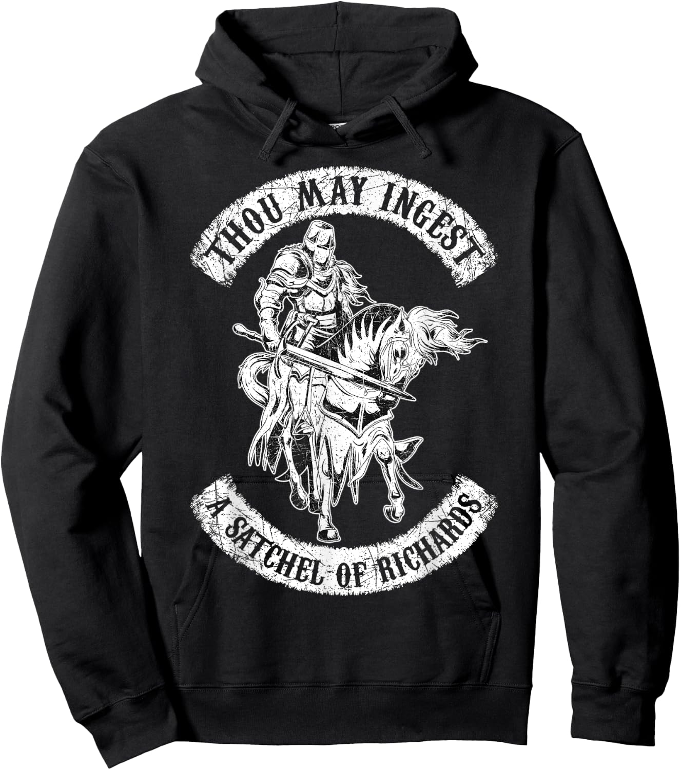 Eat A Bag Of Dicks Thou May Ingest A Satchel Of Richards Hoodie - Hoodie | Black