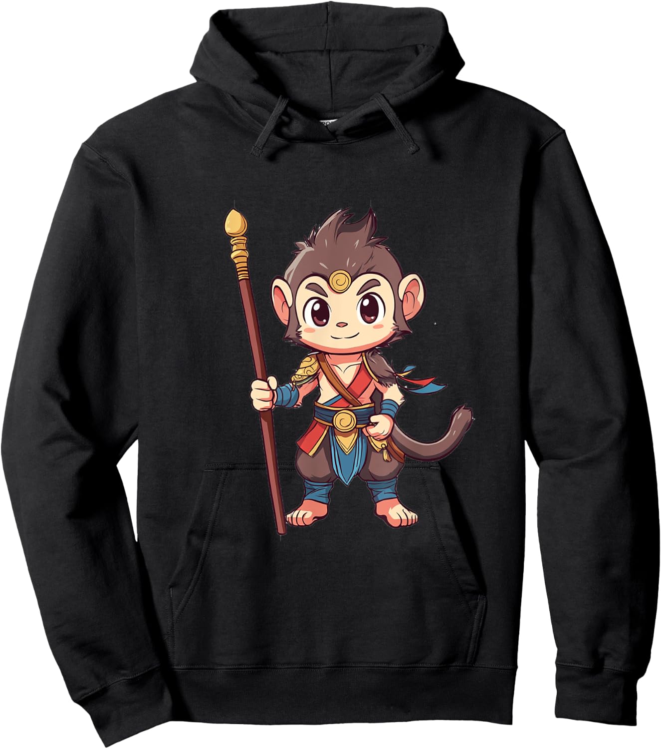 Sun Wukong Monkey King | Cute Hoodie - Hoodie | Black