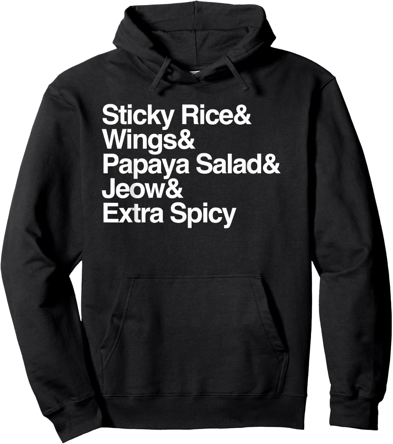 Laos Shirt, Sticky Rice, Travel Asia Asian Food Wings Hoodie - Hoodie | Black