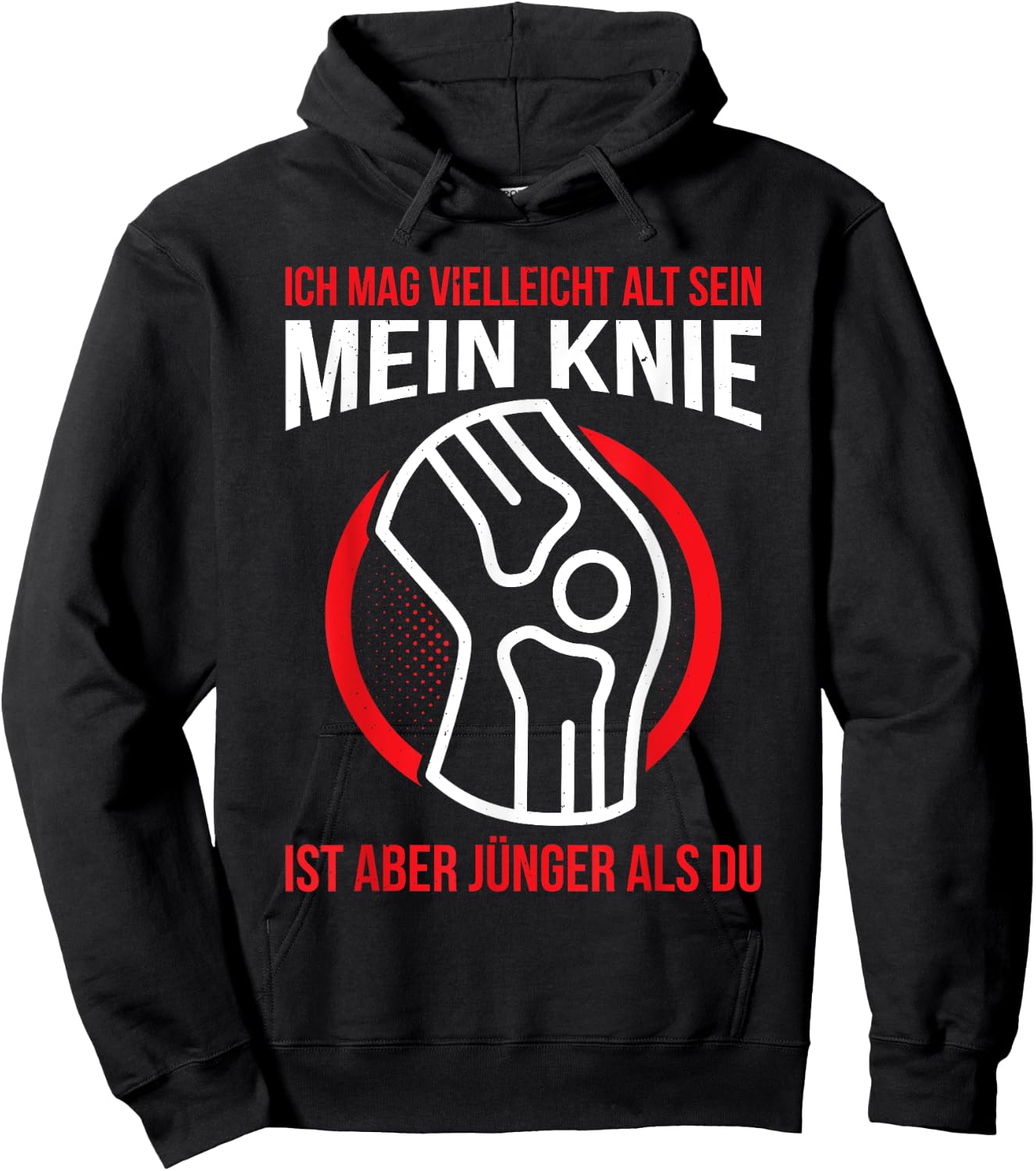 Men's Knee Surgery Knee Replacement Knee Joint Patient , black Hoodie - Hoodie | Black