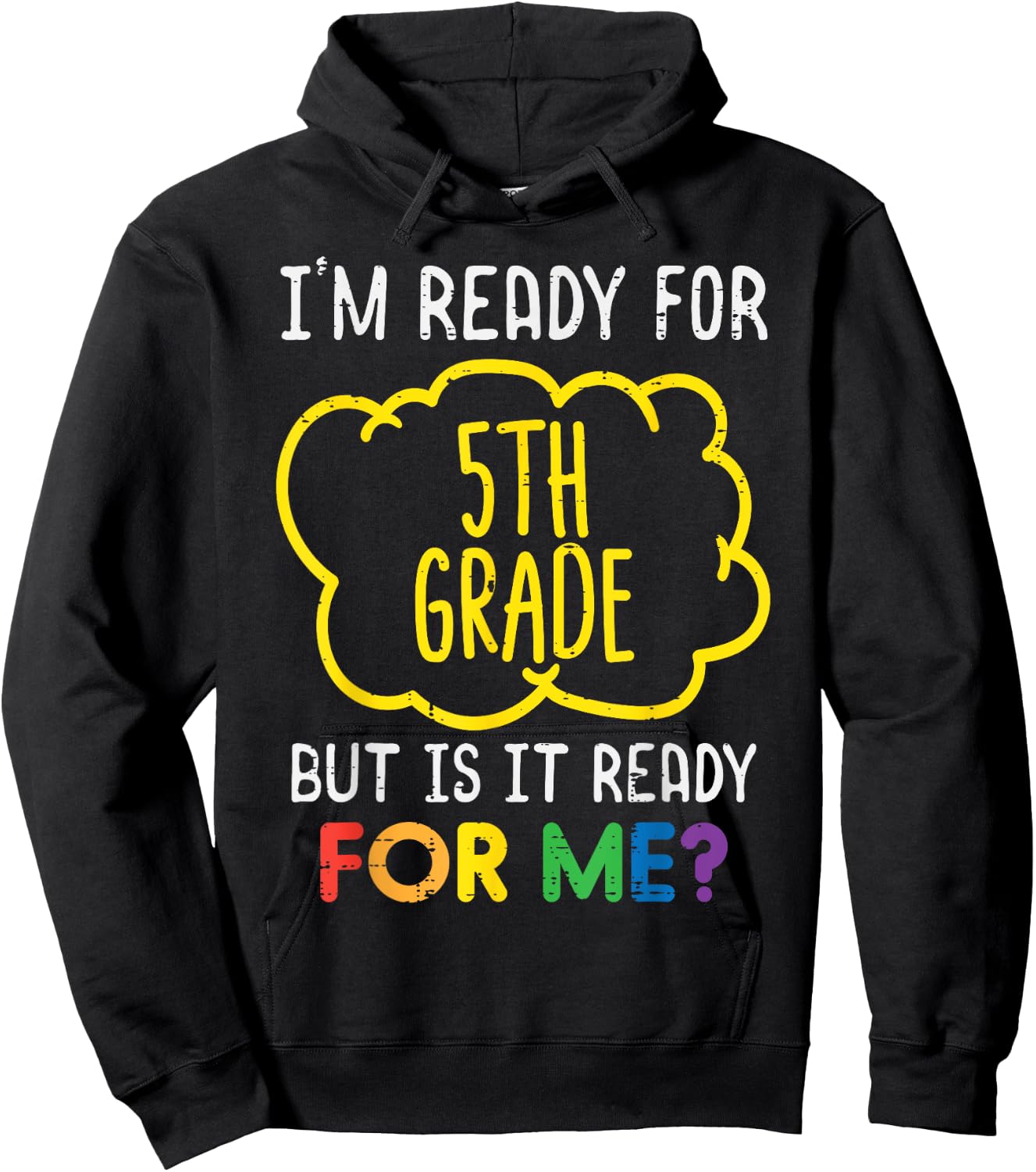 Ready For 5th Grade Funny Fifth First Day School Boys Girls Hoodie - Hoodie | Black