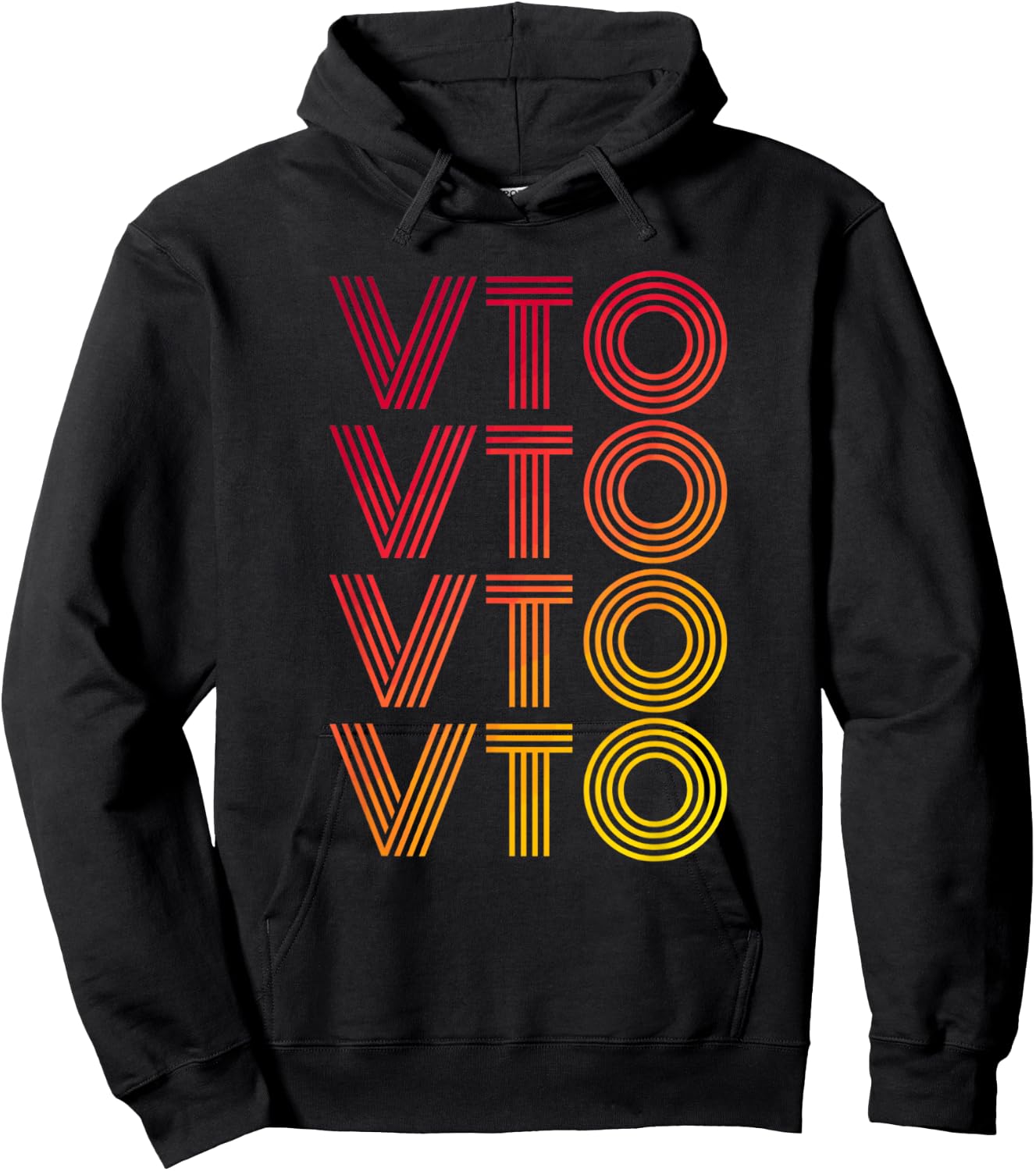 Swagazon VTO Retro Style Design Hoodie - Hoodie | Black