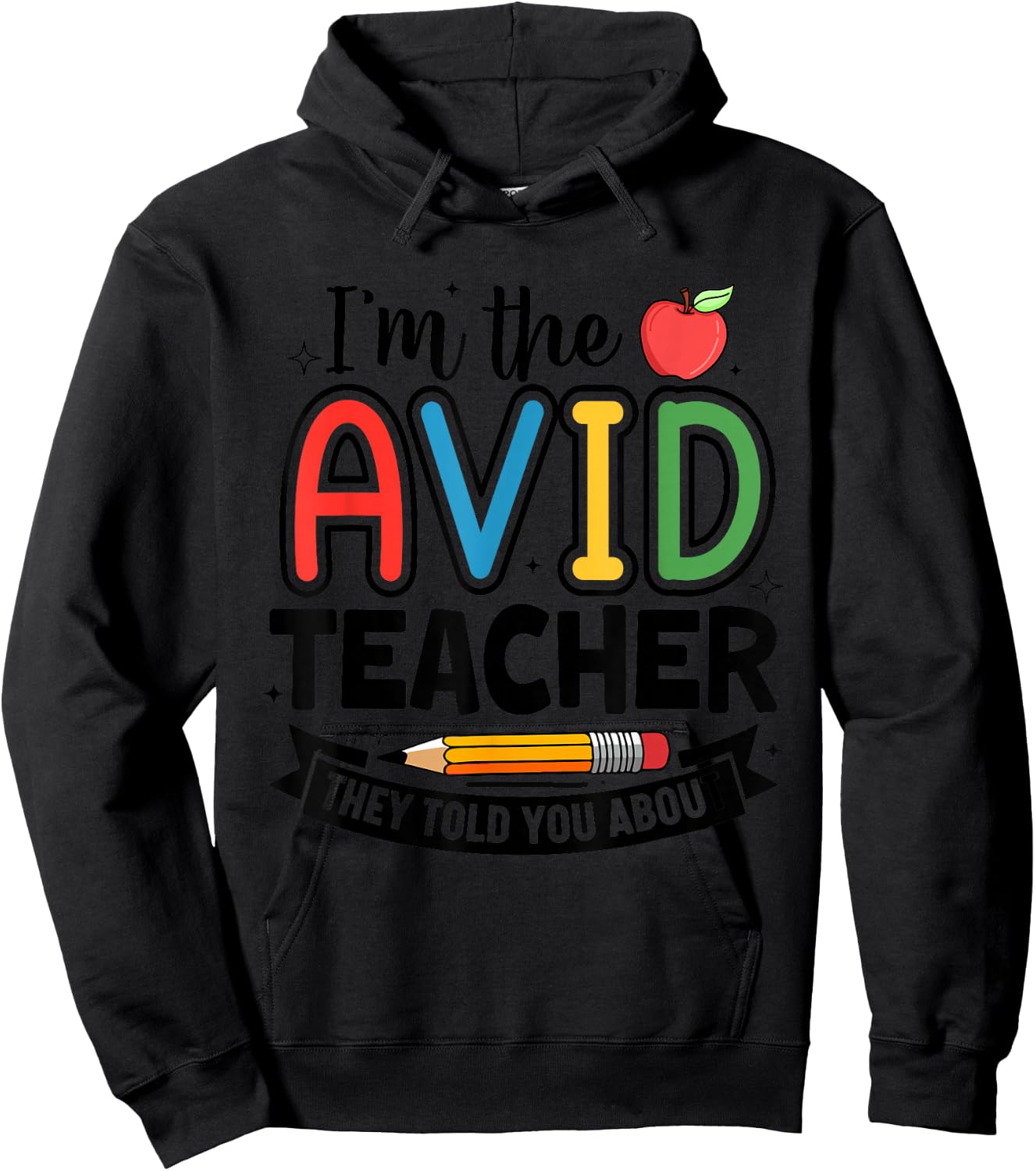 AVID Teacher School Program Funny Education Hoodie - Hoodie | Black