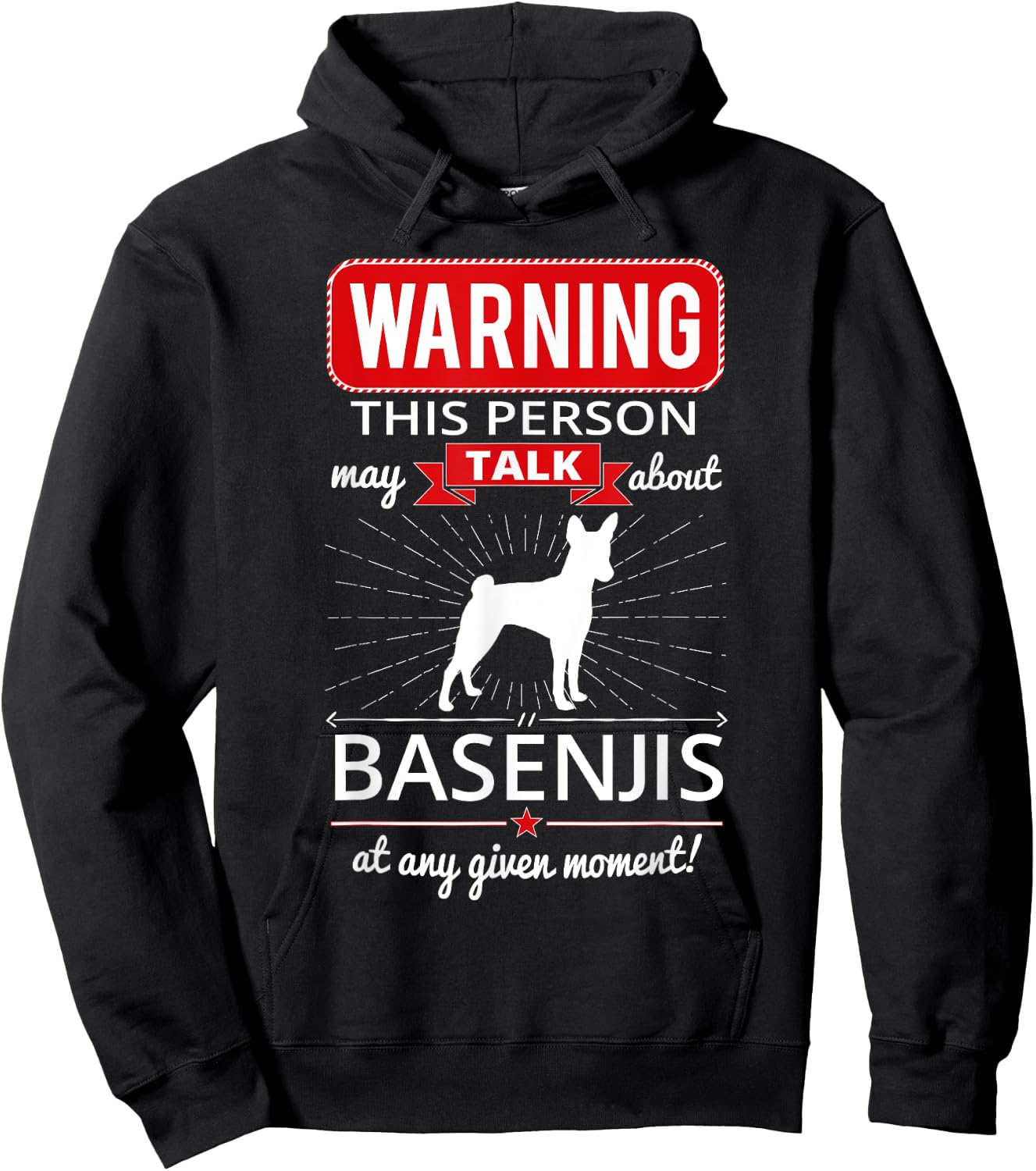 Basenji Dog Breed Women Girls Kids Hoodie - Hoodie | Black