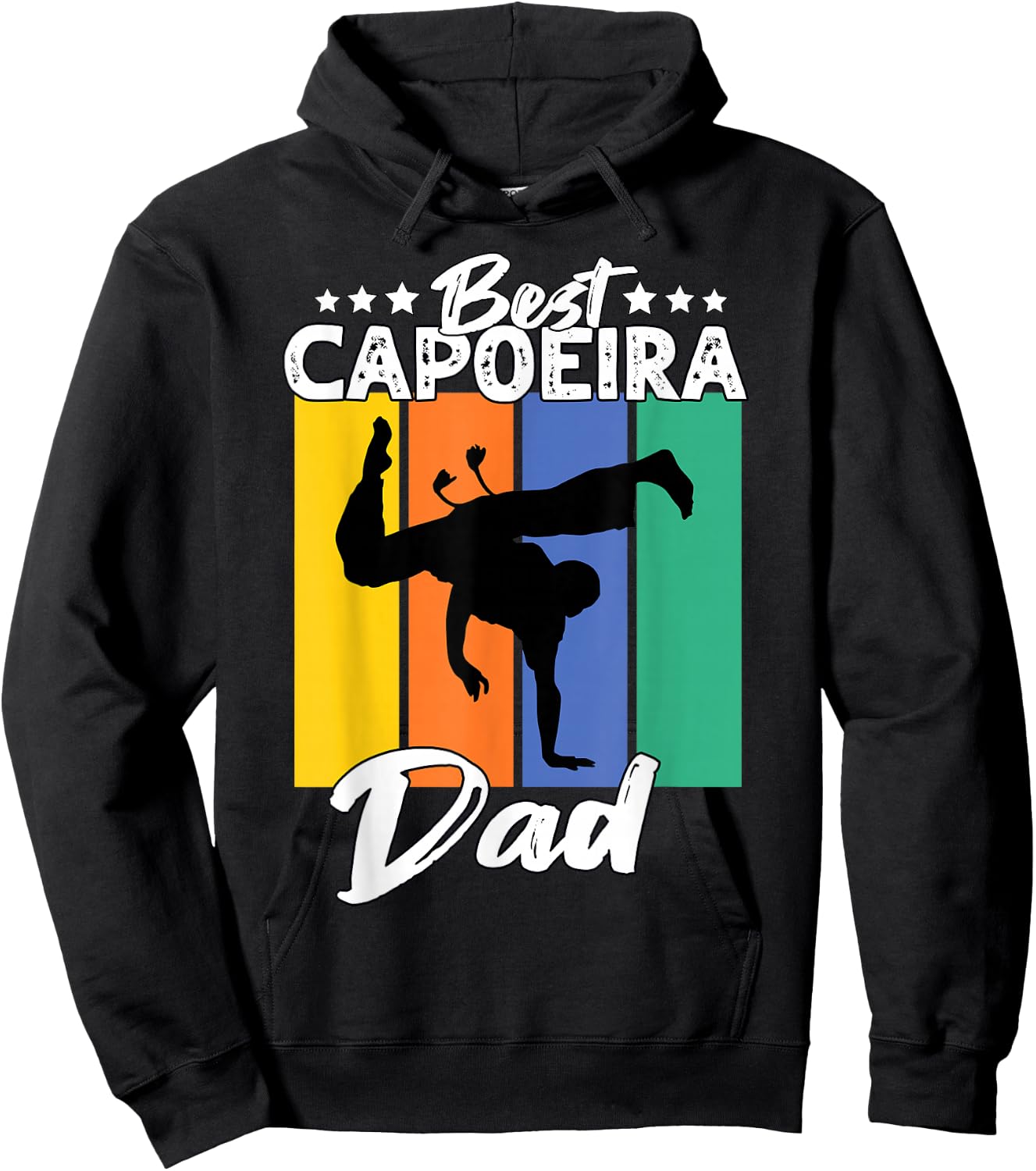 Best Capoeira Dad Playing Capoeira Hoodie - Hoodie | Black