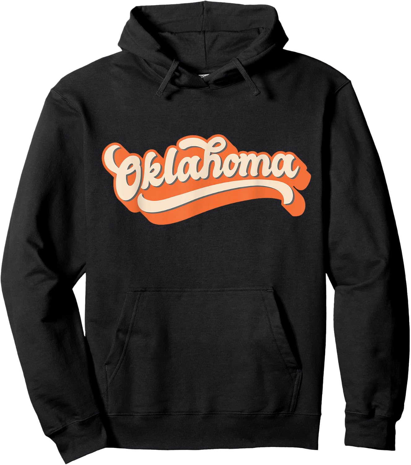 Oklahoma America USA State Retro Hoodie - Hoodie | Black
