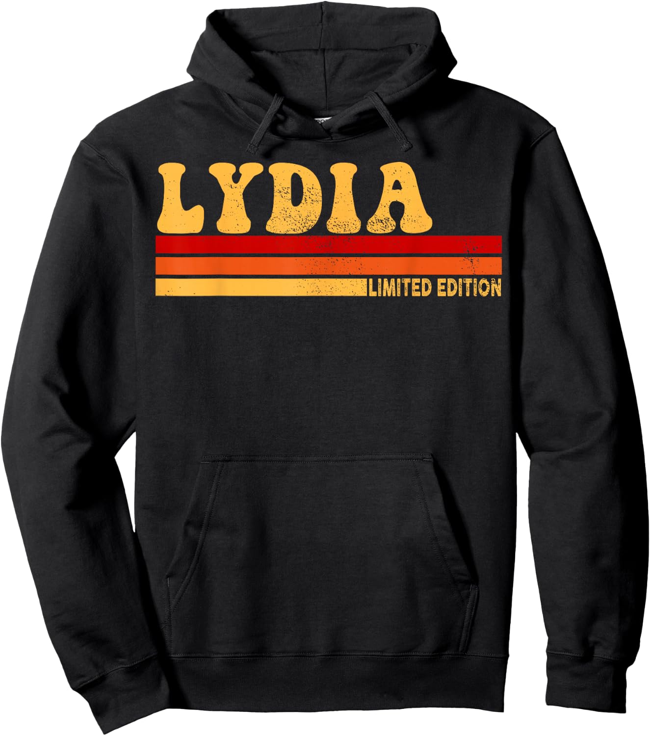 Lydia Name Personalized Cute Idea Women Vintage Lydia Hoodie - Hoodie | Black