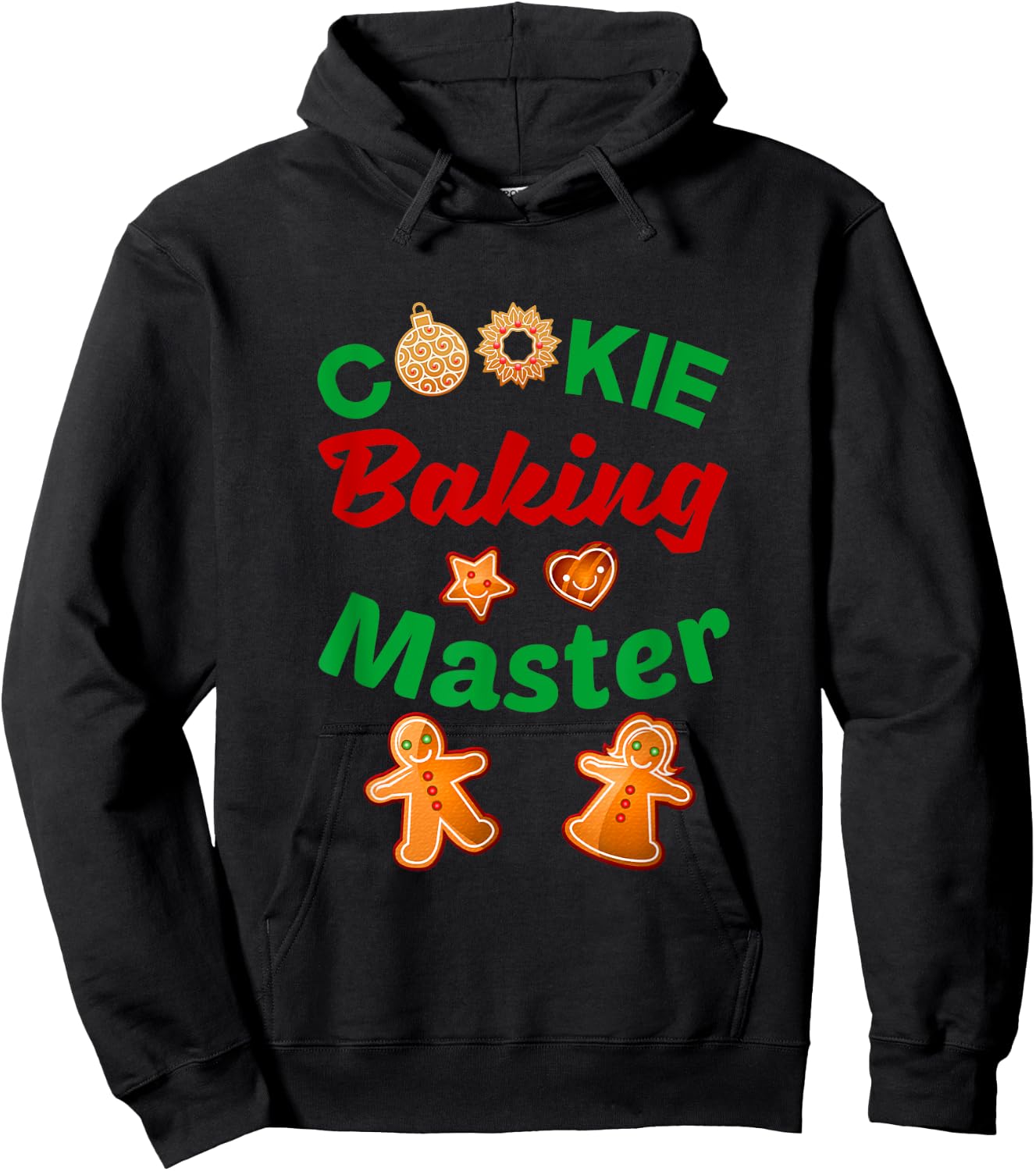Christmas Funny Cookie Baking Master Crew Team Shirt Hoodie - Hoodie | Black