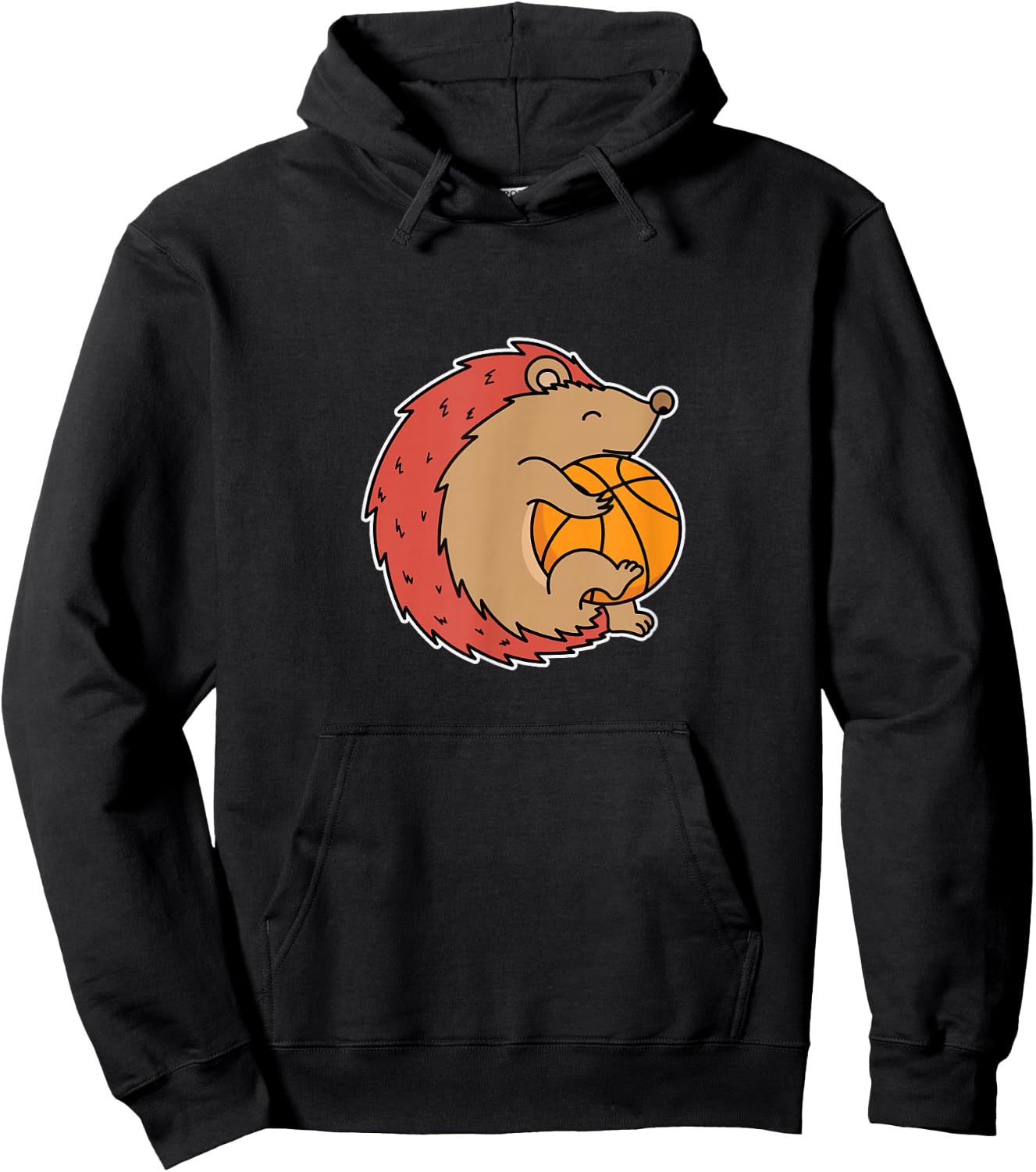 Hedgehog plays Basketball Hoodie - Hoodie | Black