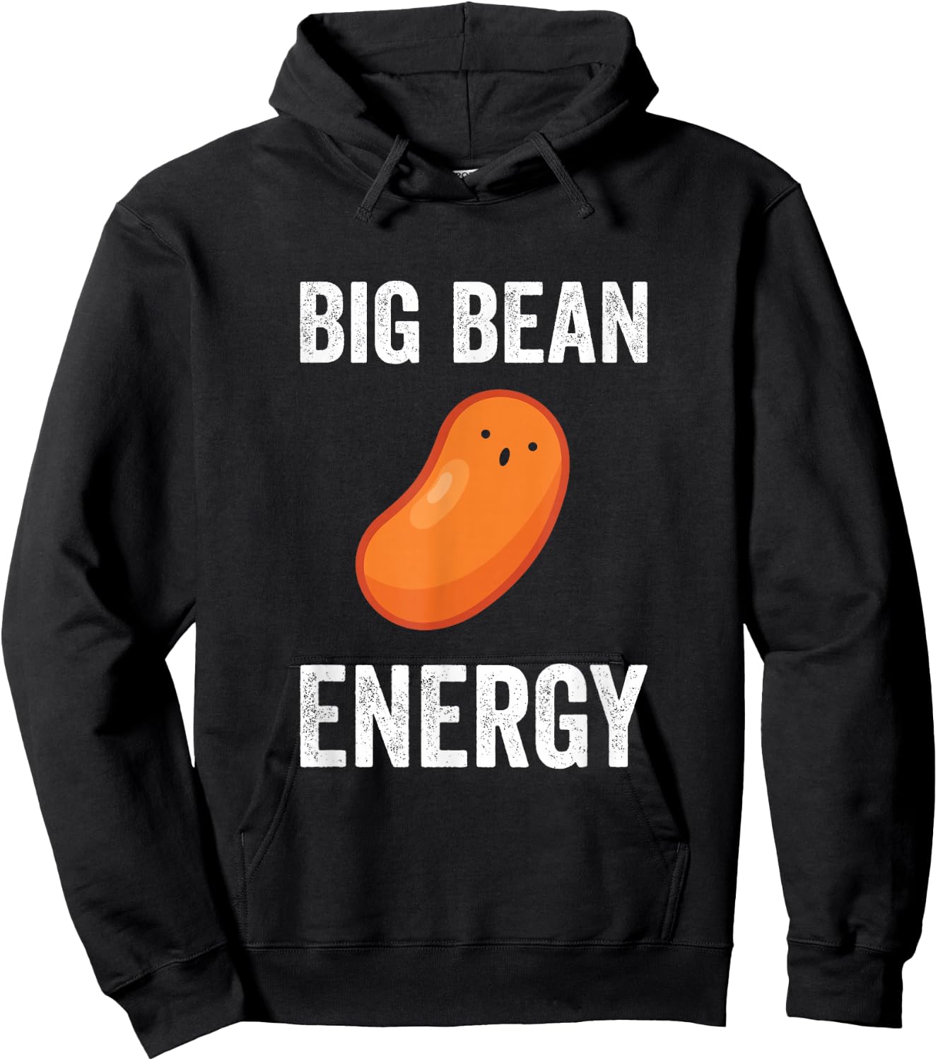 Baked Beanz Apparel Big Bean Energy -Adults Black Small Classic Fit Hoodie - Hoodie | Black