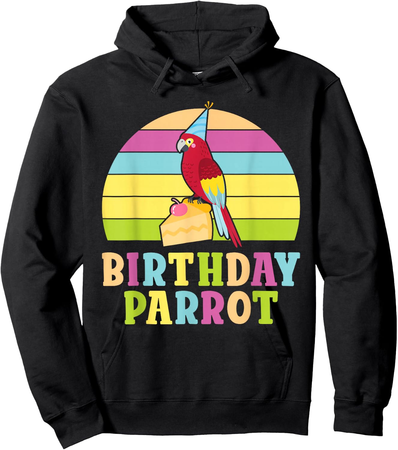 Birthday Parrot Birthday Hoodie - Hoodie | Black
