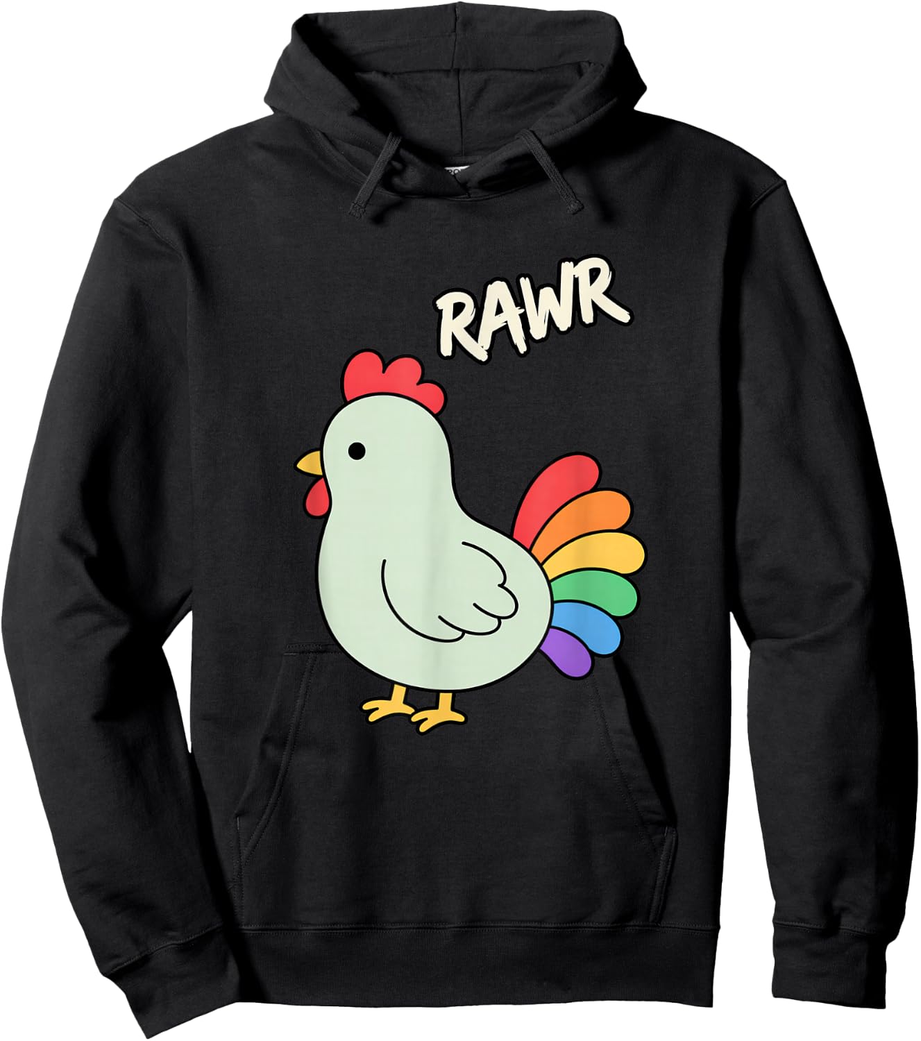 T-Shirt Hoodie - Hoodie | Black