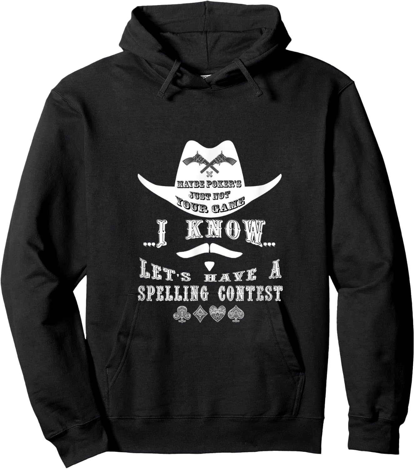 Doc Holliday Poker Shirt Hoodie - Hoodie | Black