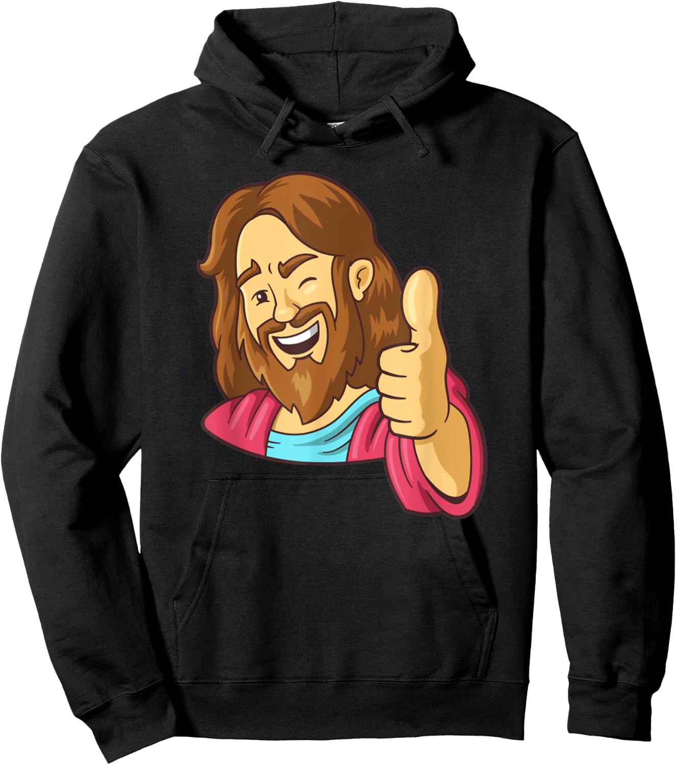 Jesus Christ Thumbs Up Funny Jesus Meme Hoodie - Hoodie | Black