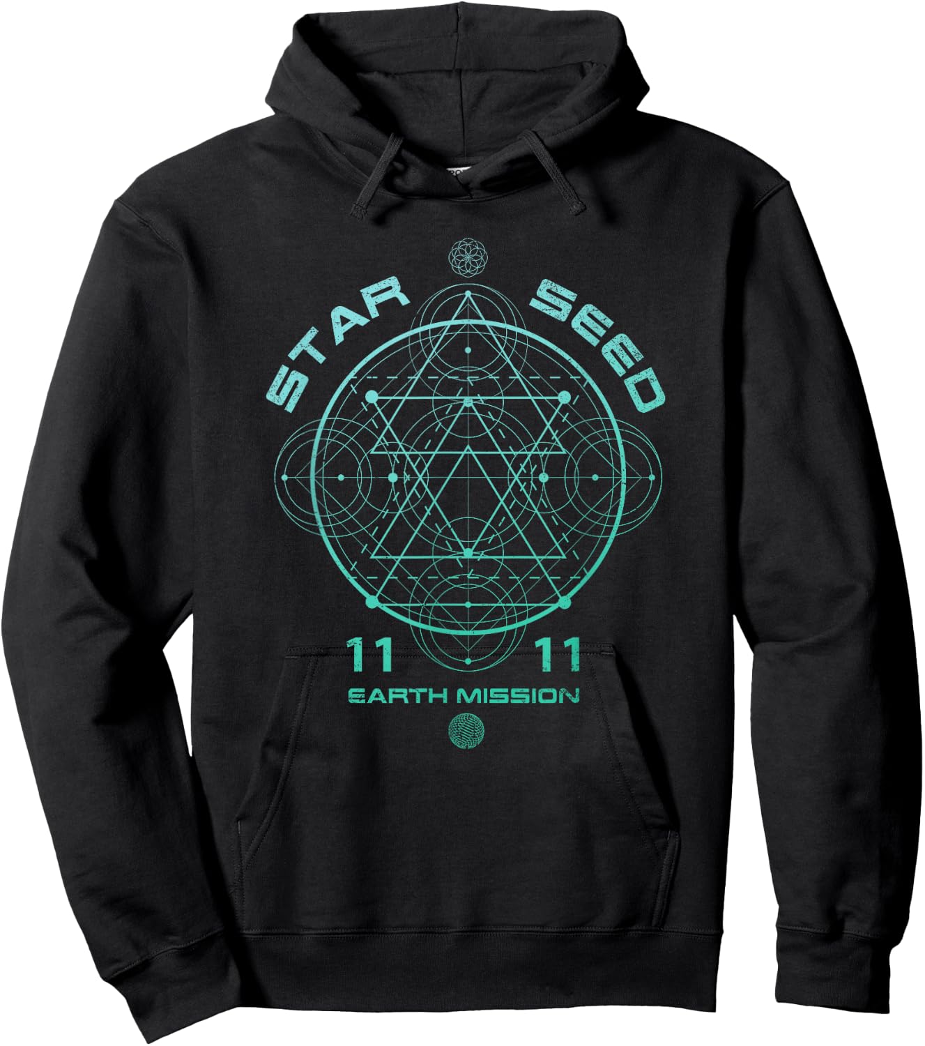 Starseed Sacred Geometry Hoodie - Hoodie | Black